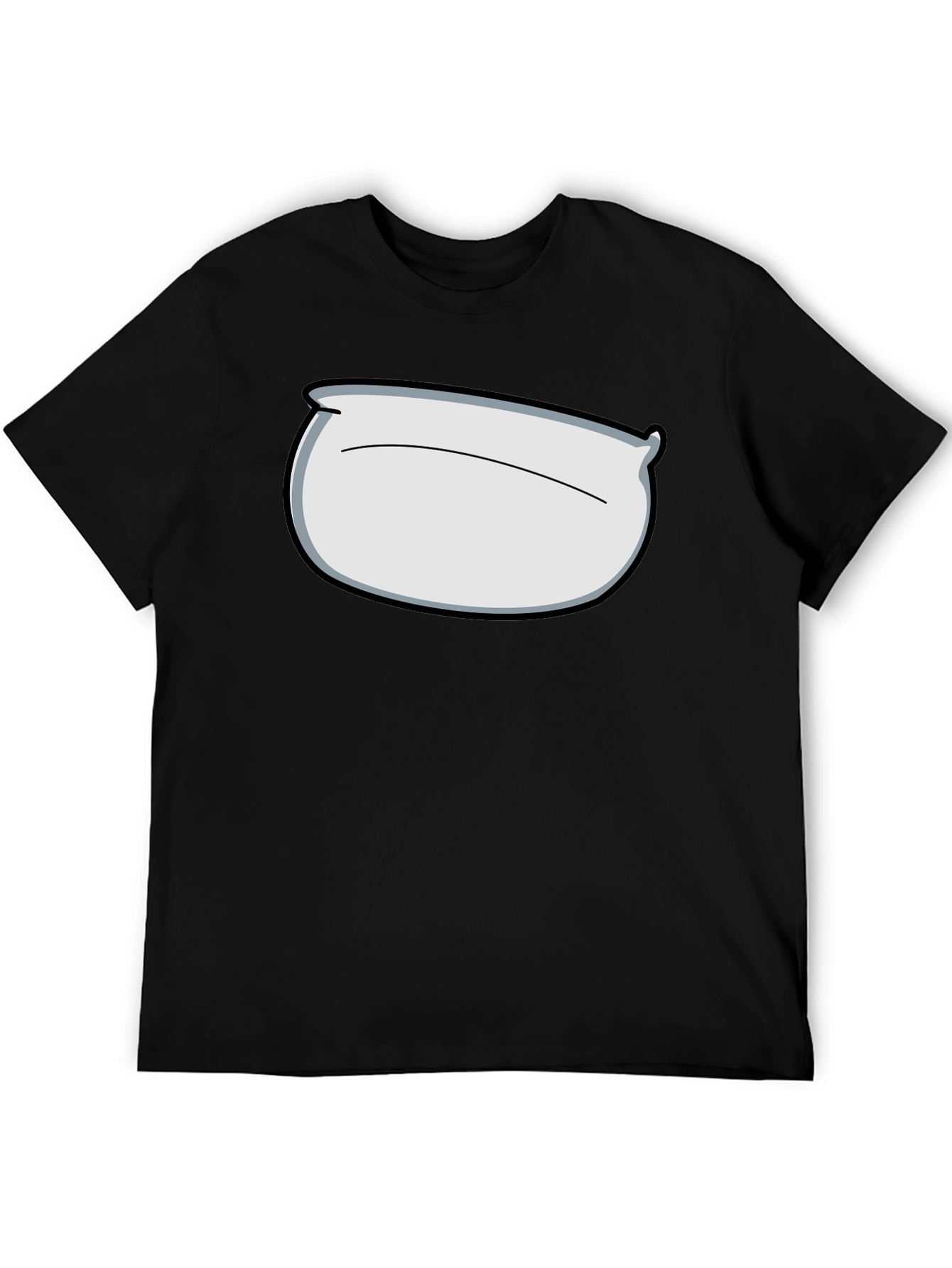Pillow Head Graphic Tee - Black Cotton Comfort