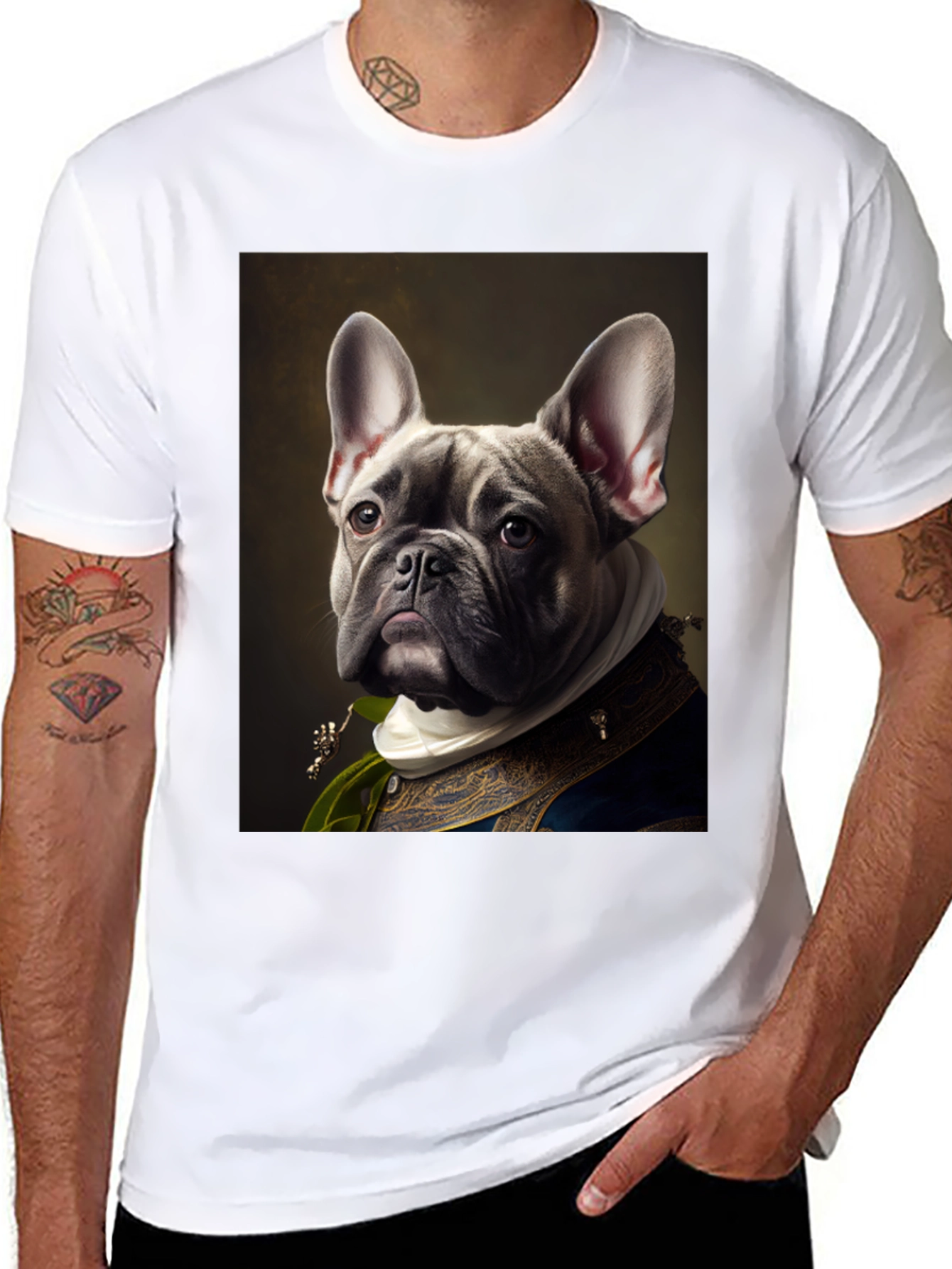 Royal French Bulldog Portrait Tee