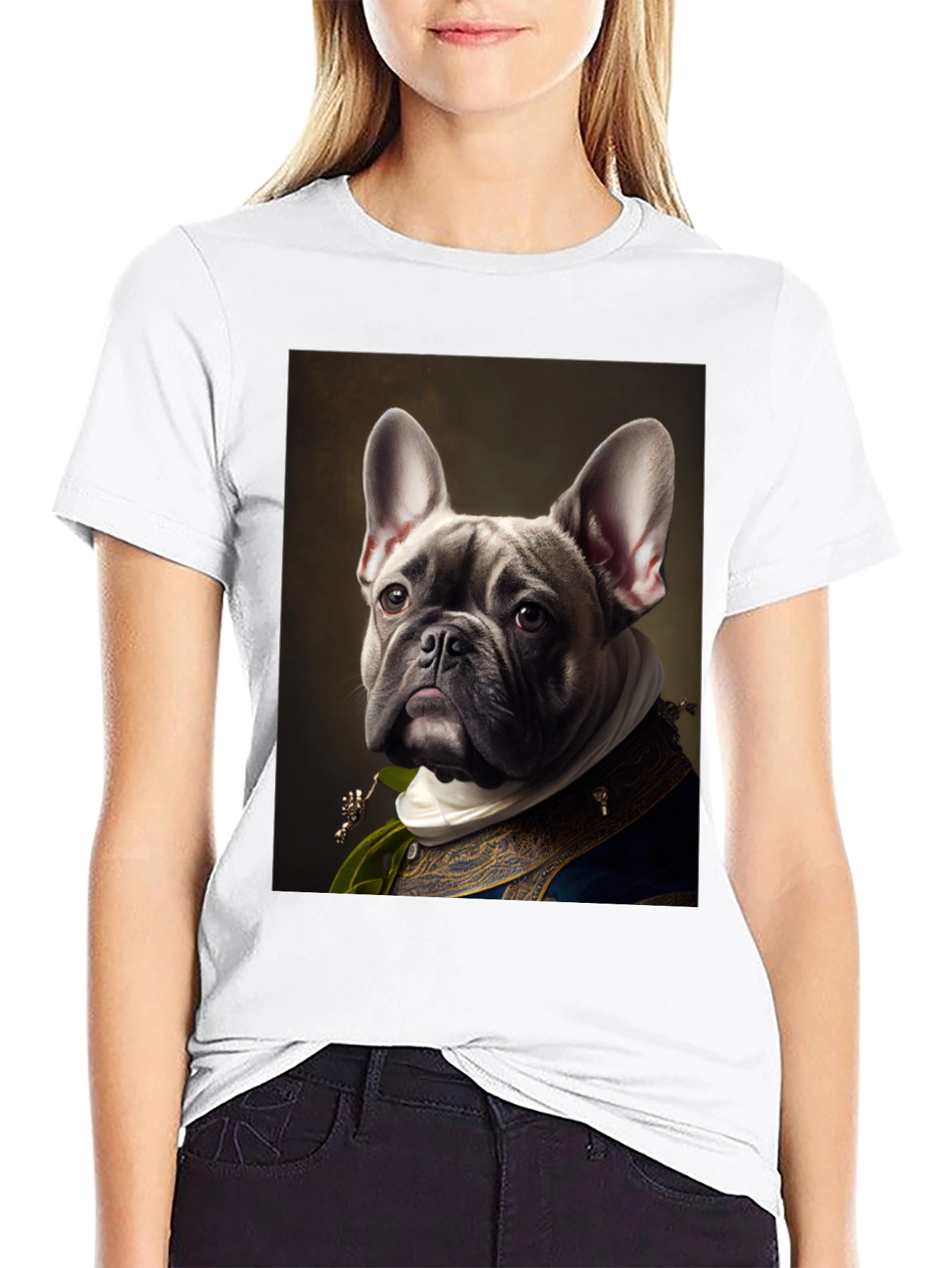 Royal French Bulldog Portrait Tee