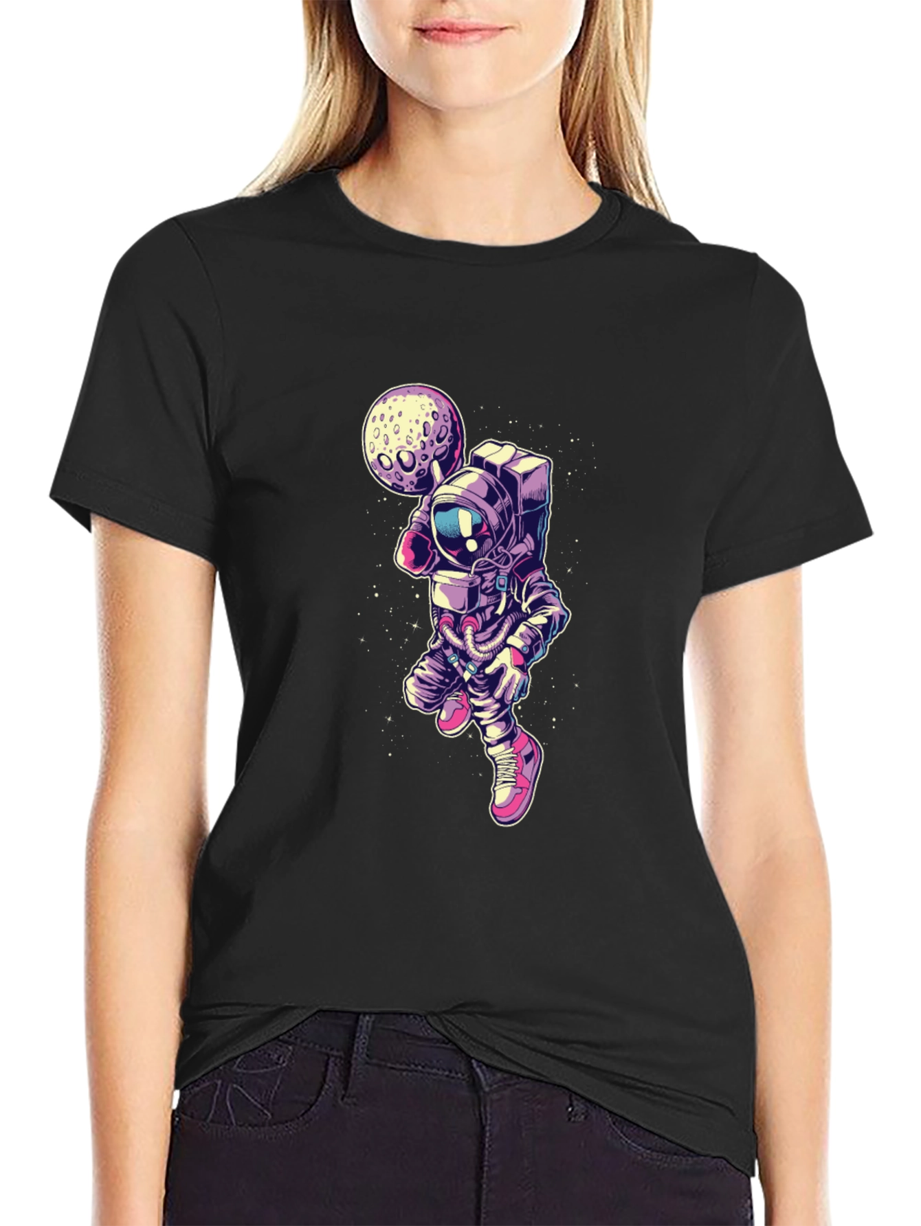 Astronaut Moon T-Shirt - Premium Graphic Tee