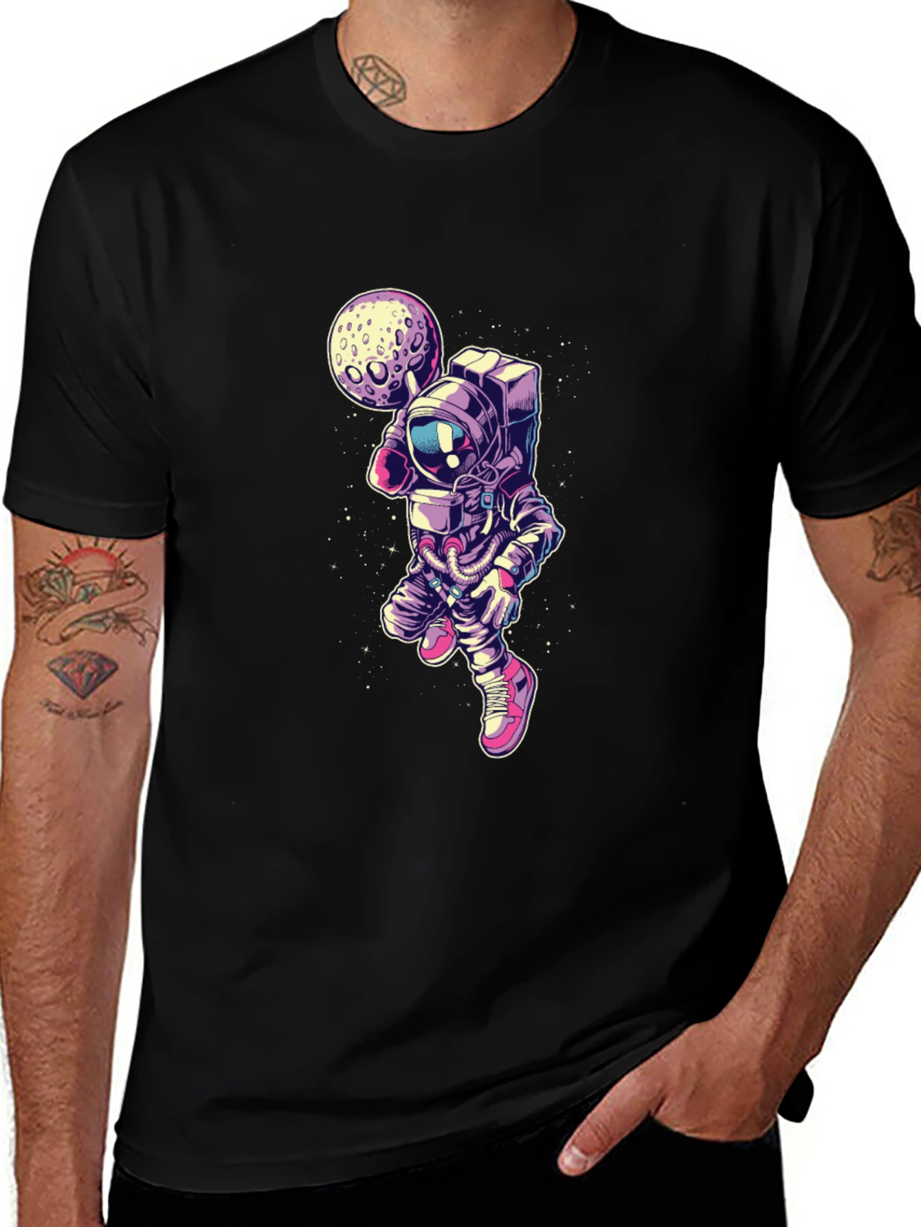 Astronaut Moon T-Shirt - Premium Graphic Tee