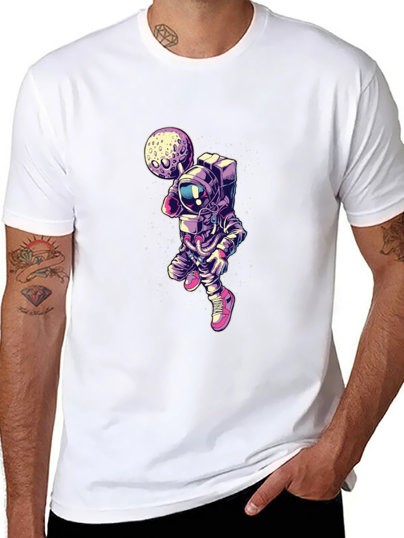 Astronaut Moon T-Shirt - Premium Graphic Tee