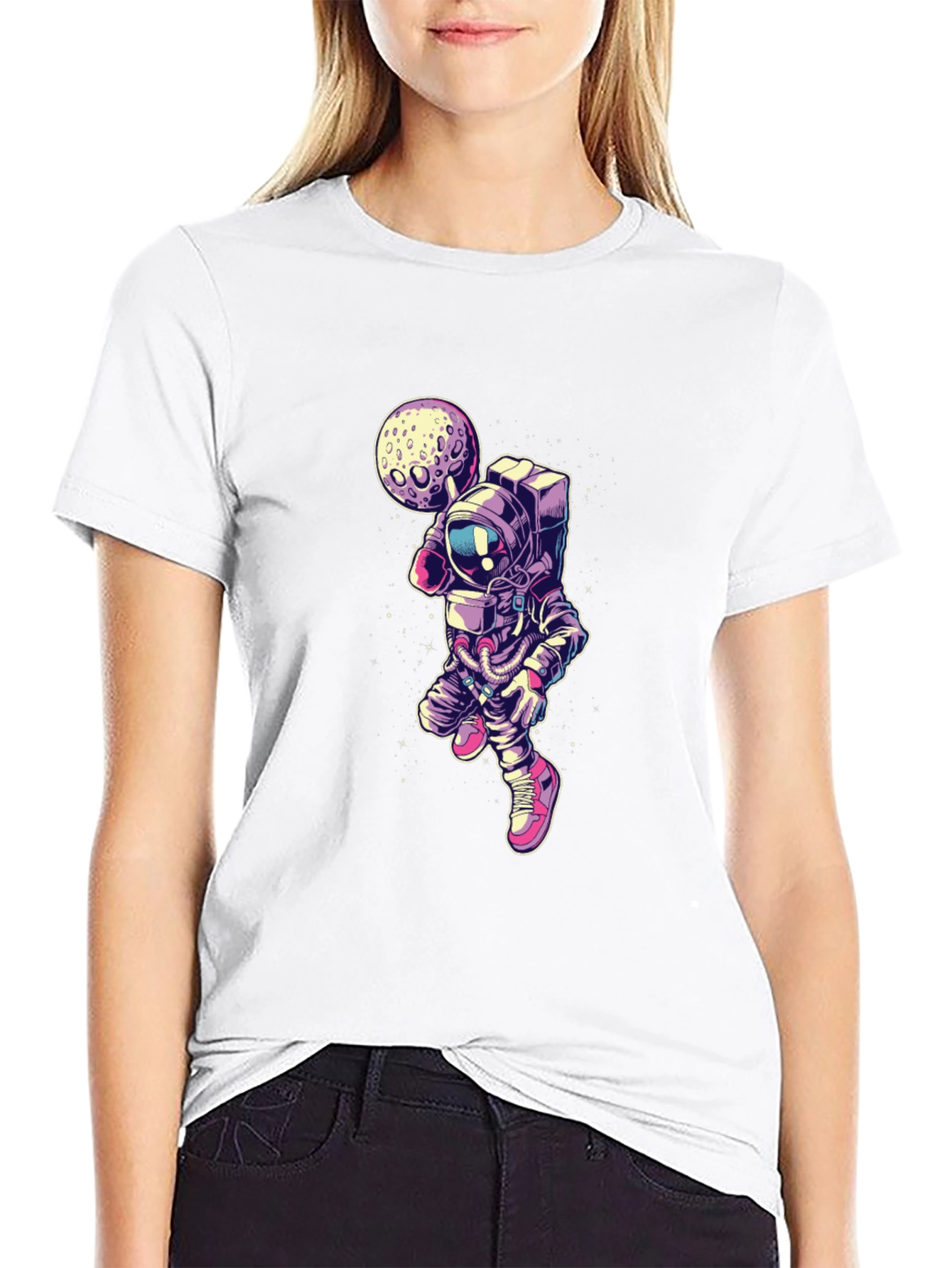 Astronaut Moon T-Shirt - Premium Graphic Tee