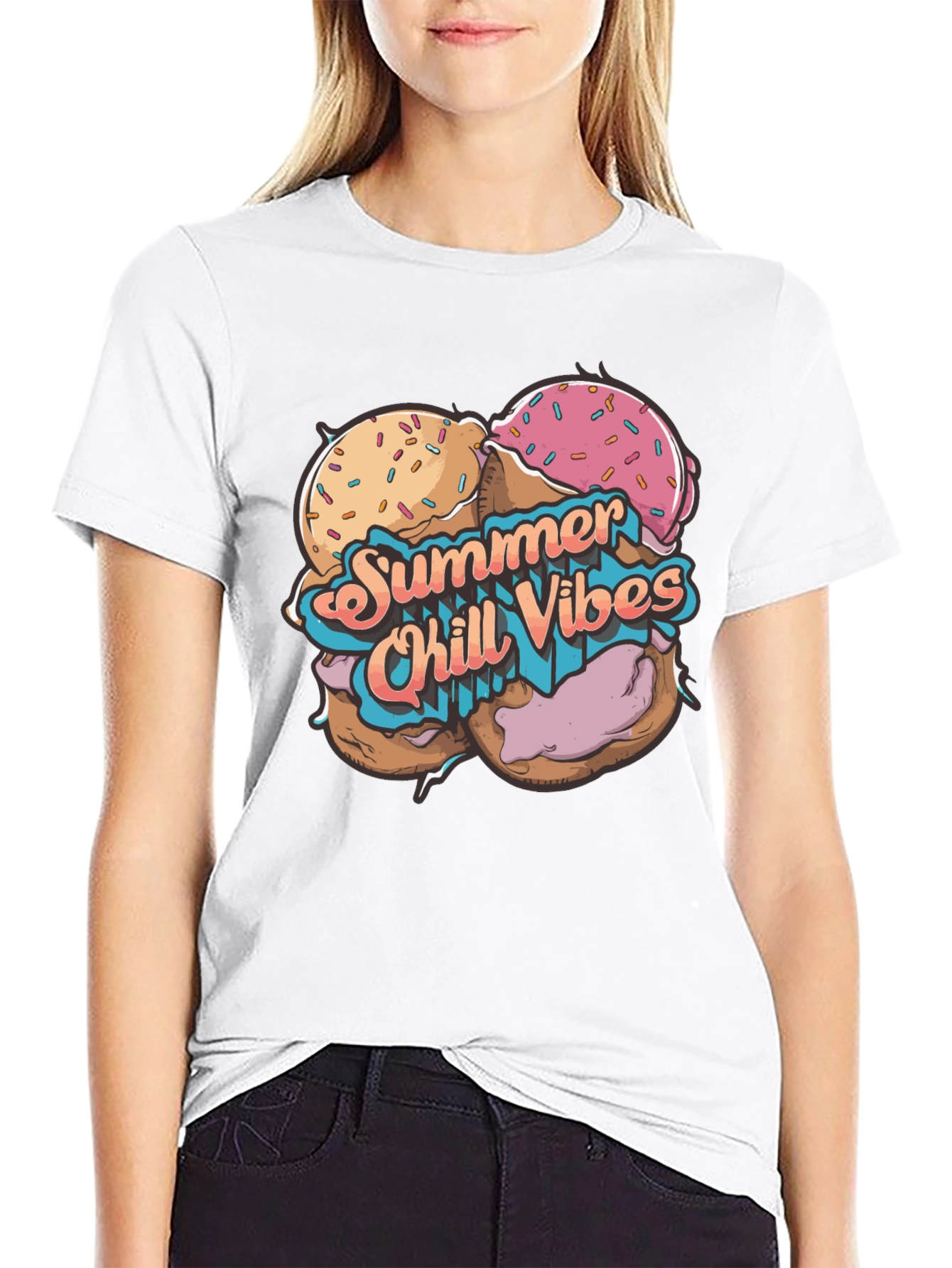 Summer Chill Vibes Graphic T-Shirt