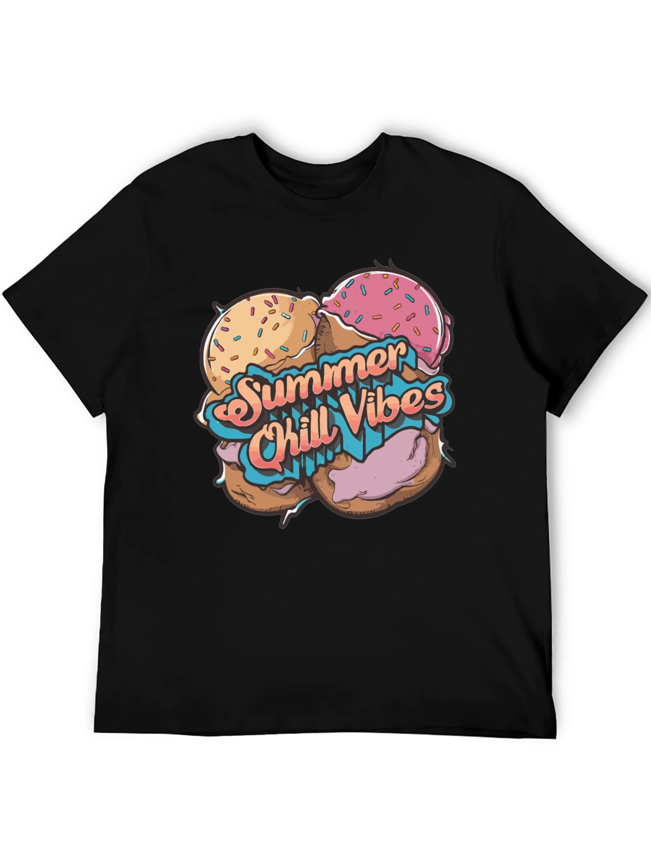 Summer Chill Vibes Graphic T-Shirt