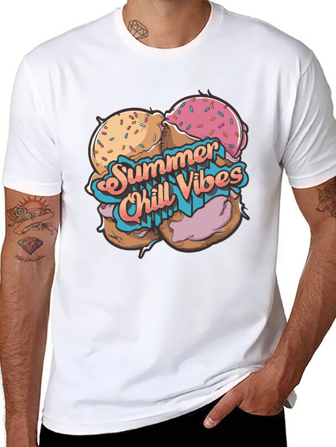 Summer Chill Vibes Graphic T-Shirt