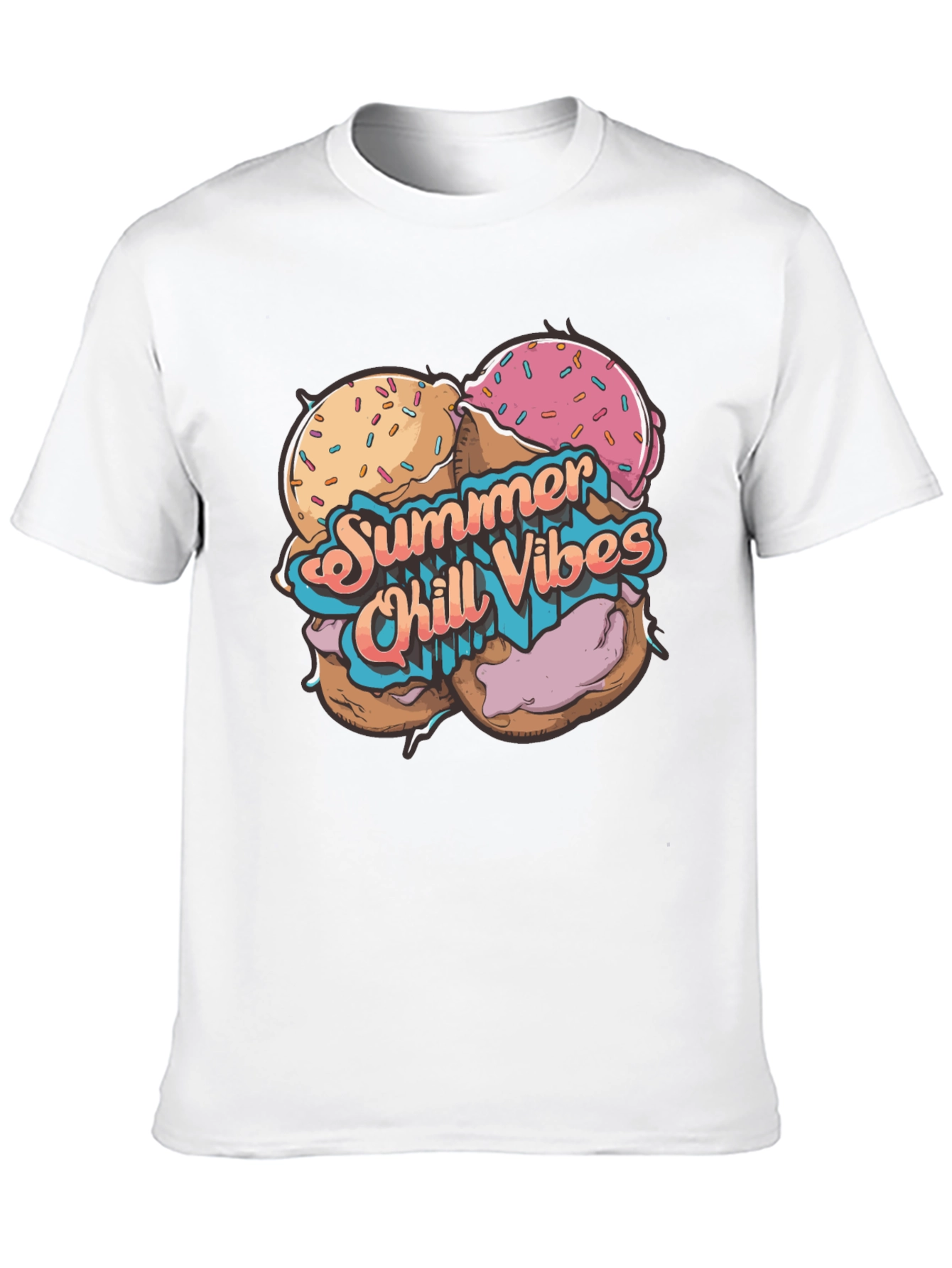 Summer Chill Vibes Graphic T-Shirt