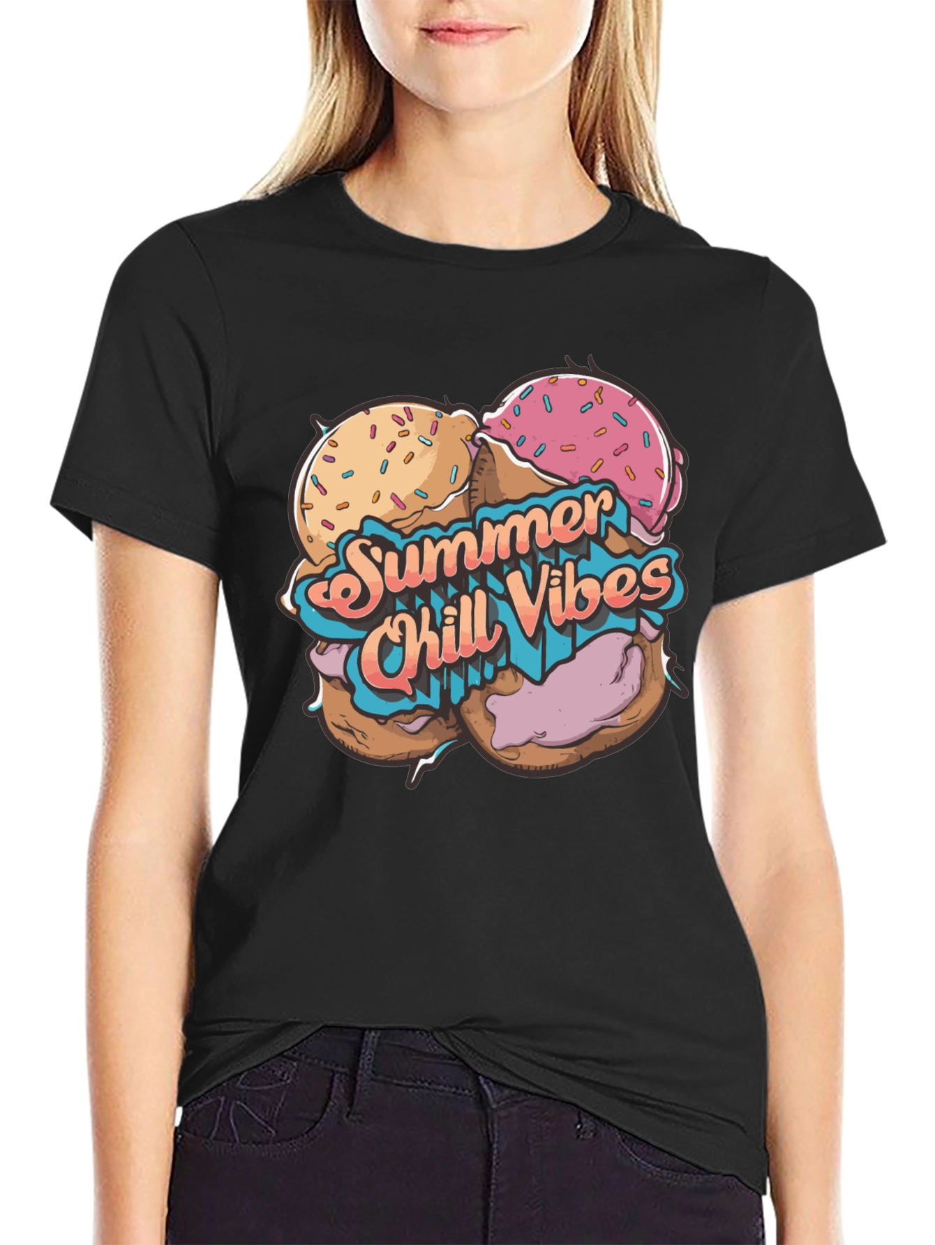 Summer Chill Vibes Graphic T-Shirt