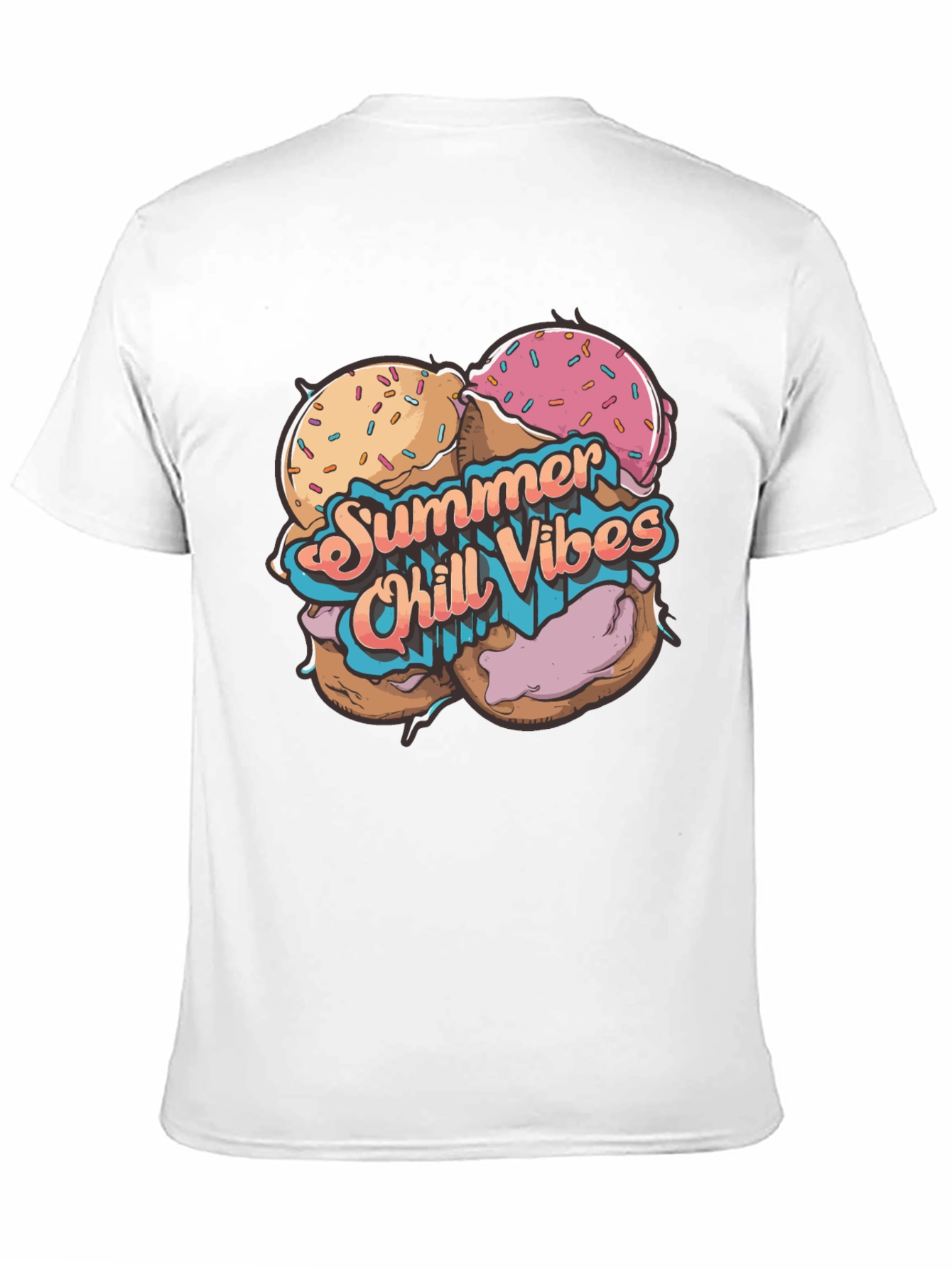 Summer Chill Vibes Graphic T-Shirt