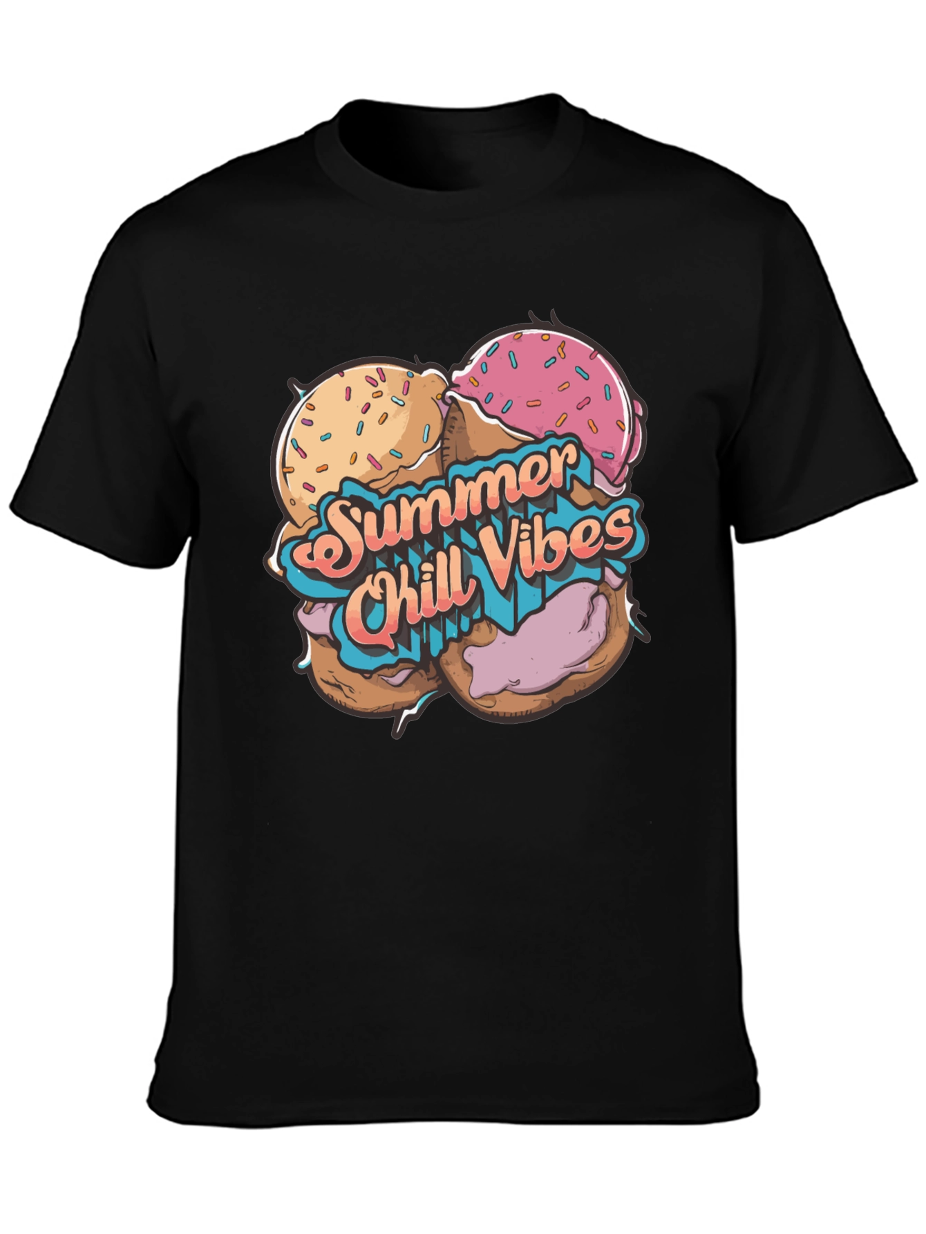 Summer Chill Vibes Graphic T-Shirt
