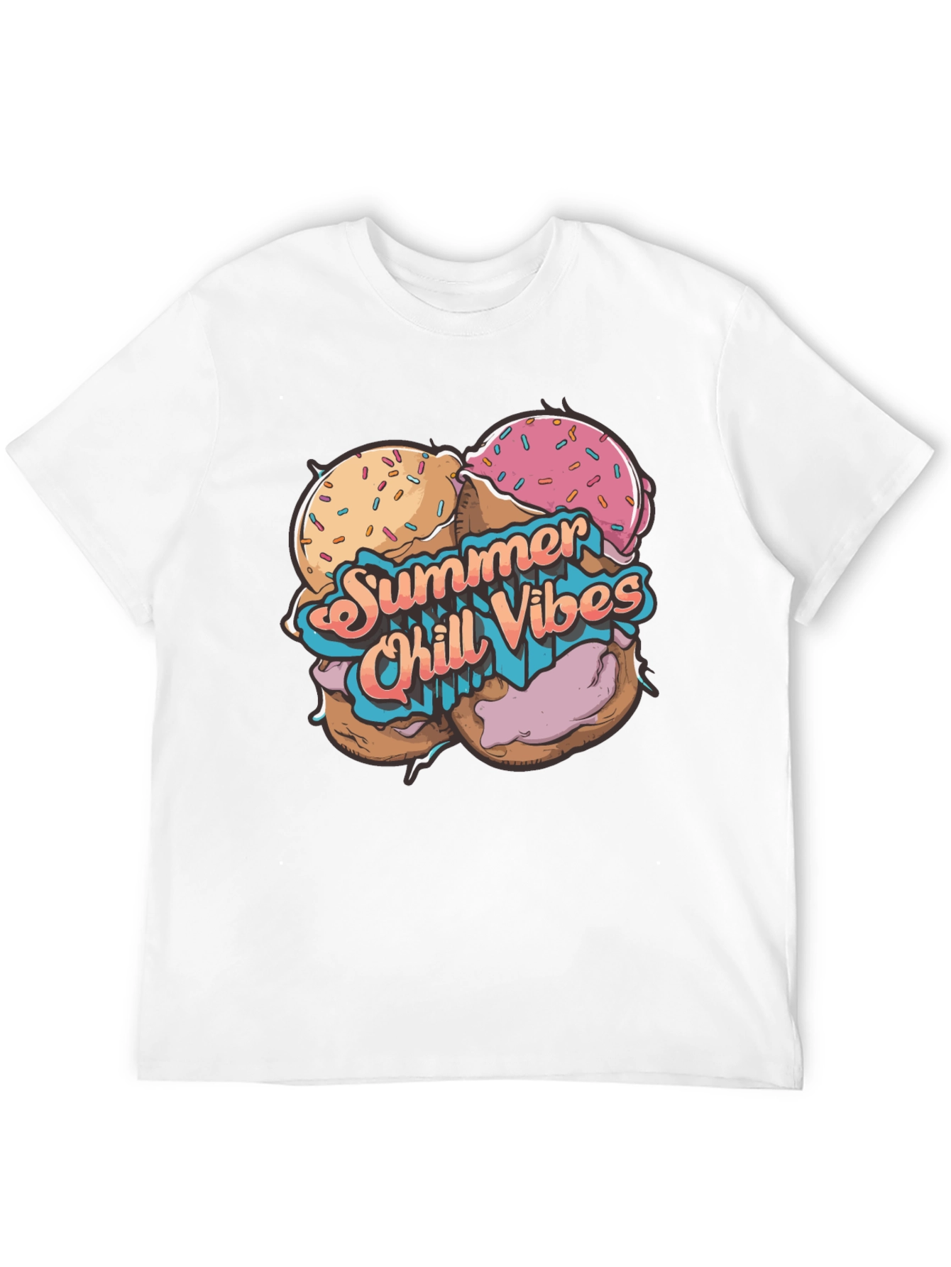 Summer Chill Vibes Graphic T-Shirt