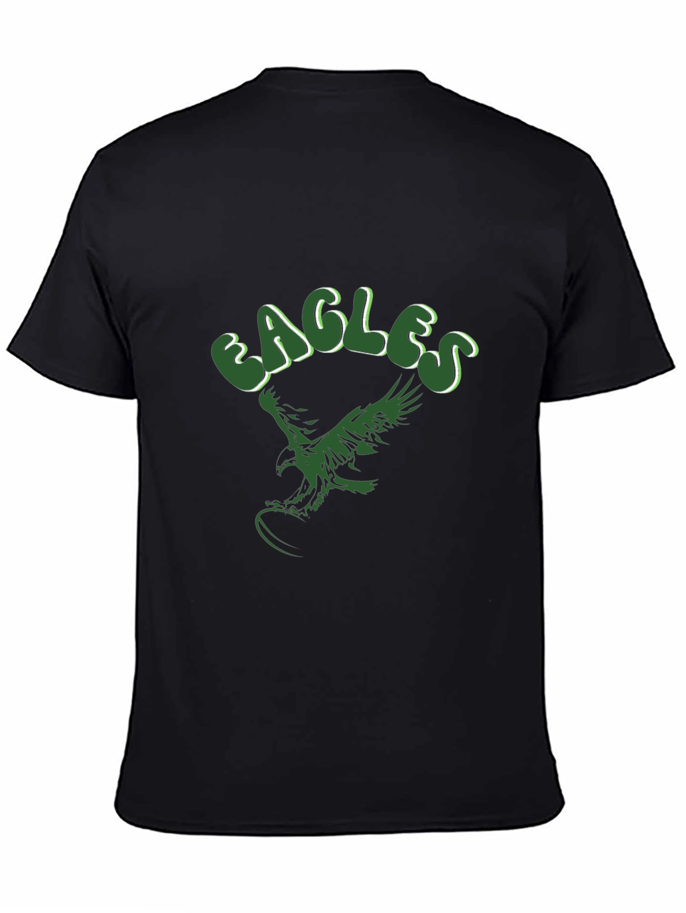 Eagles Graphic T-Shirt - Black Crew Neck Tee