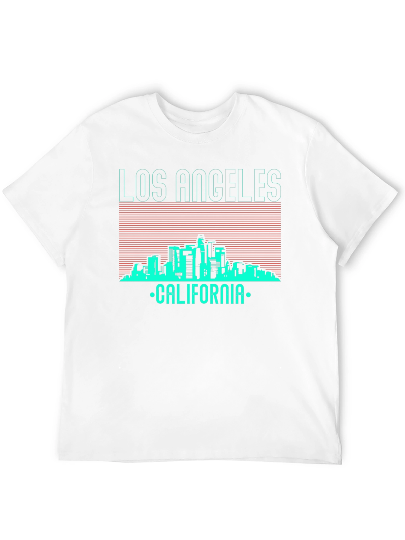 Los Angeles California Skyline Graphic T-Shirt