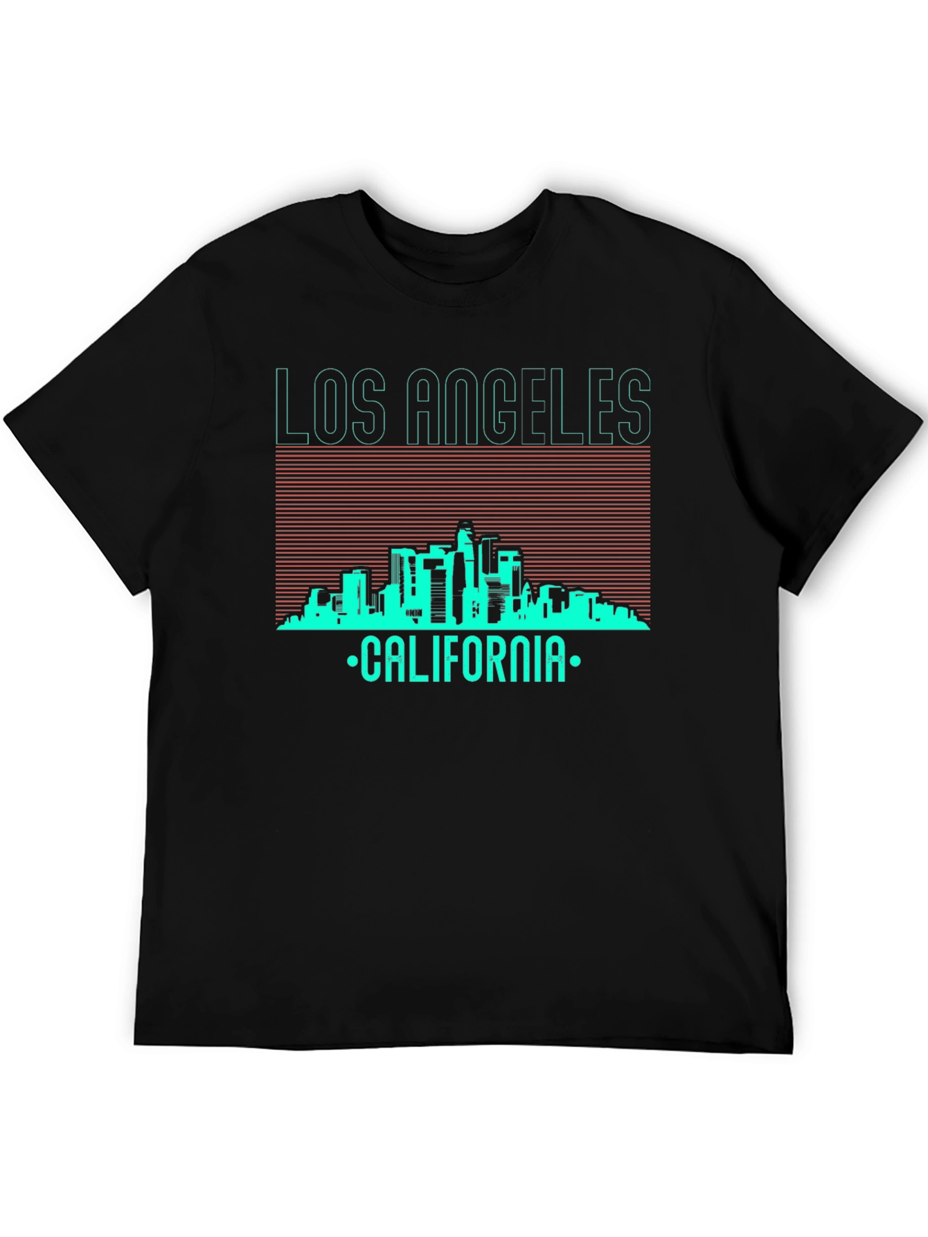 Los Angeles California Skyline Graphic T-Shirt