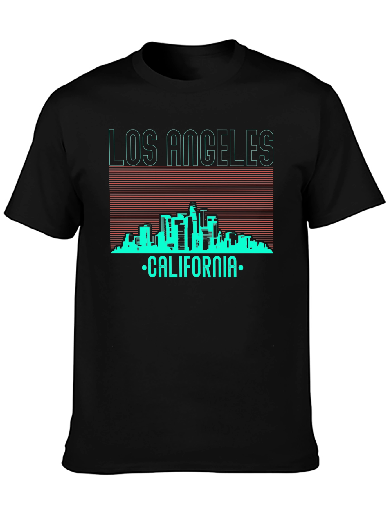 Los Angeles California Skyline Graphic T-Shirt