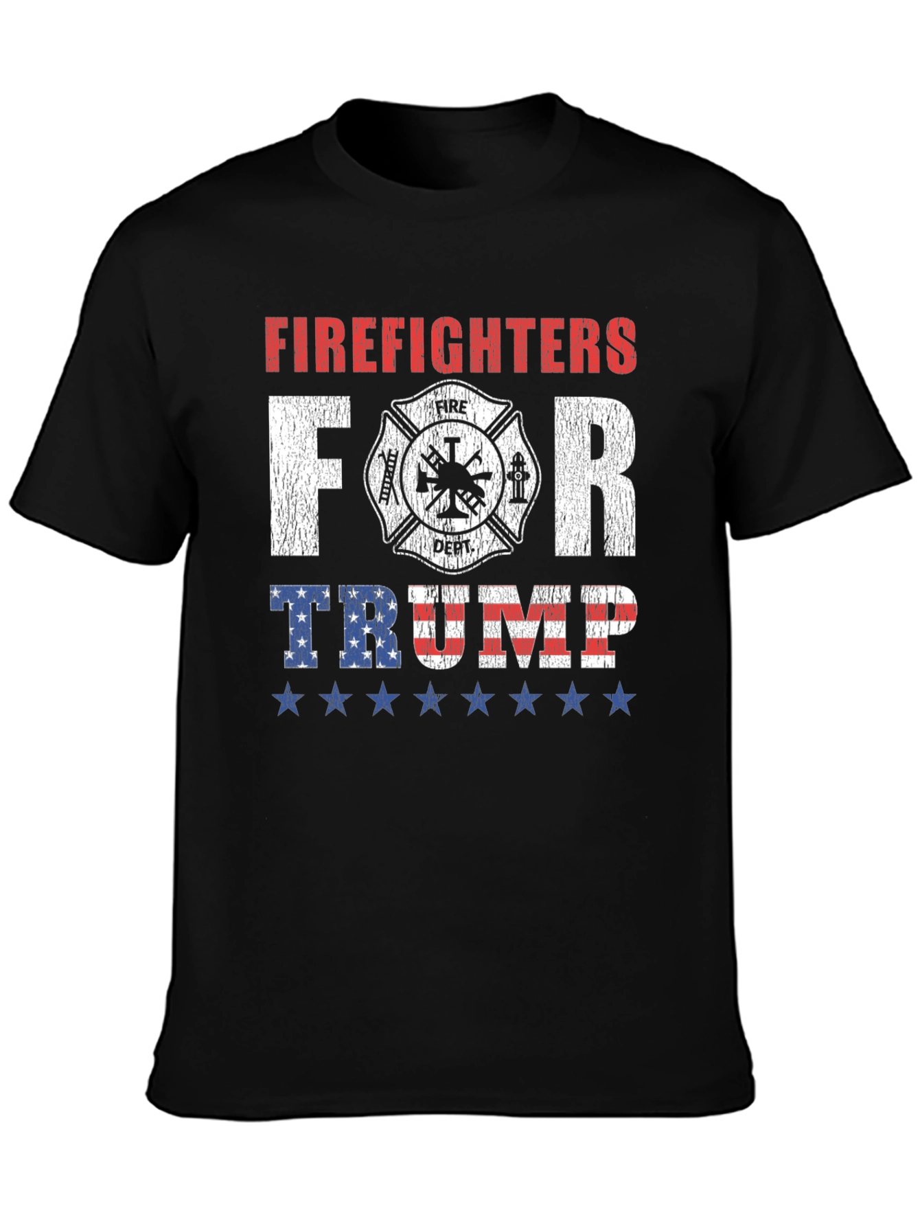 Firefighters For Trump Graphic T-Shirt