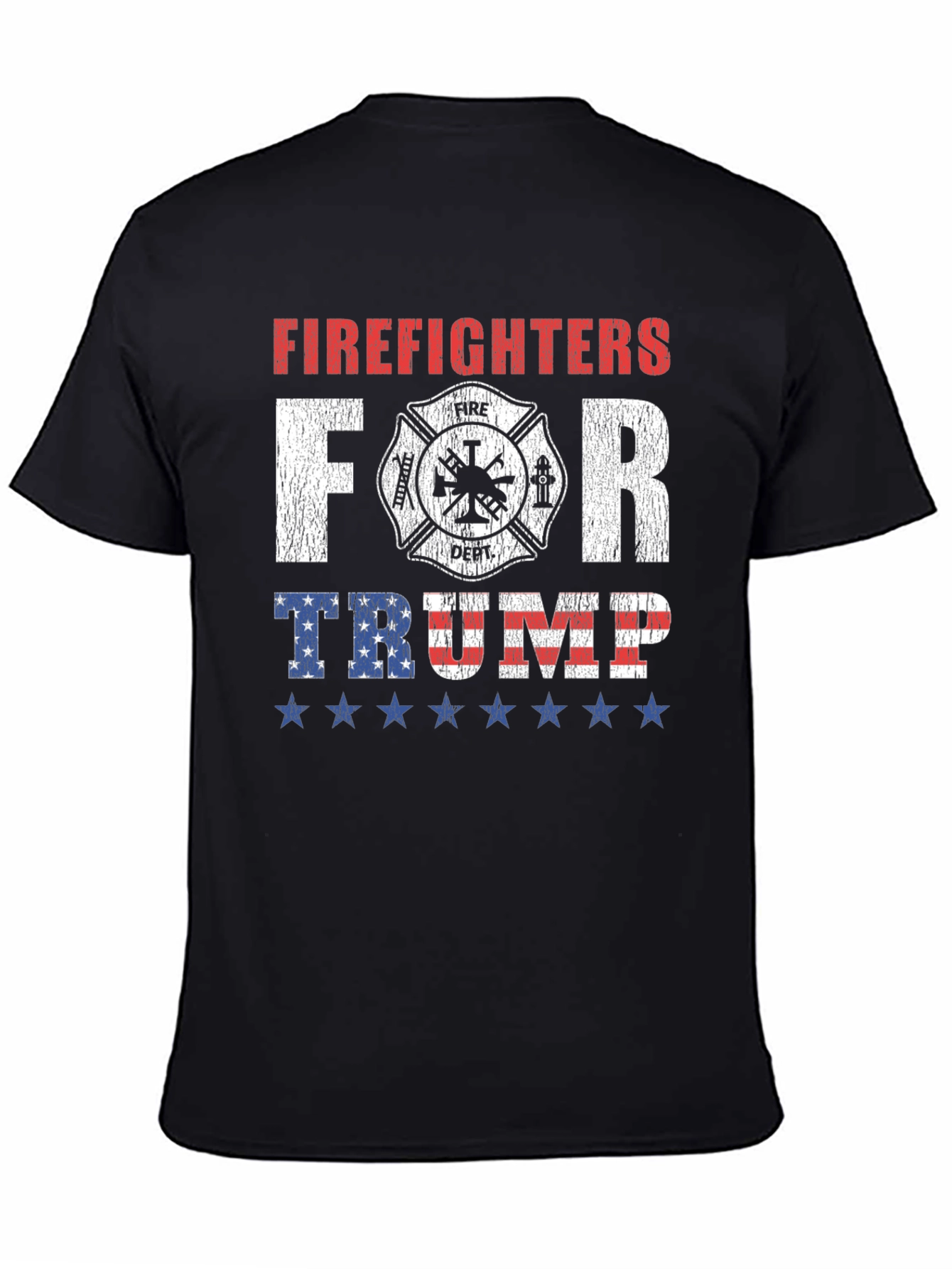Firefighters For Trump Graphic T-Shirt