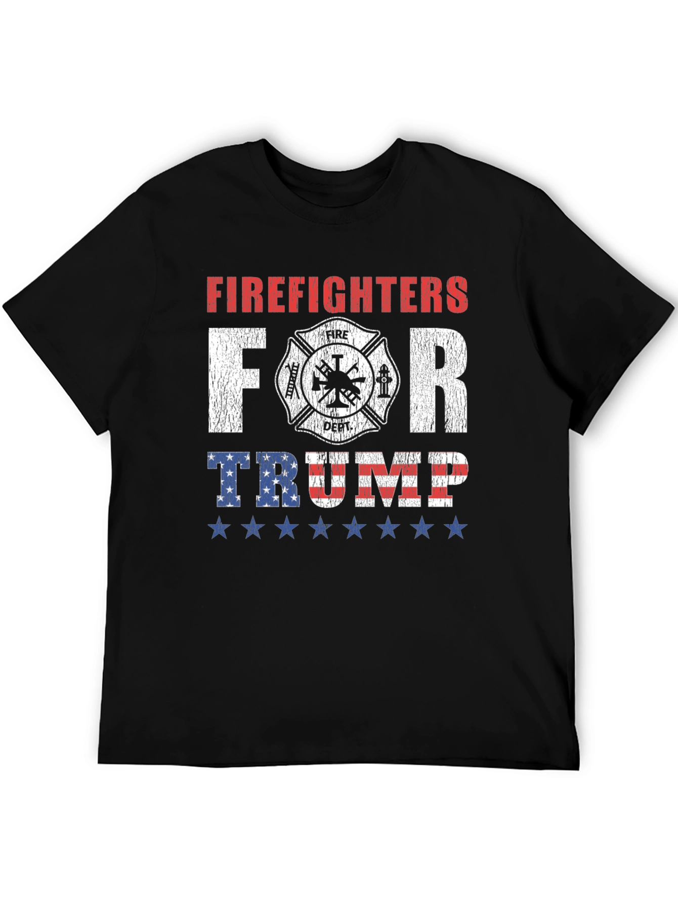 Firefighters For Trump Graphic T-Shirt