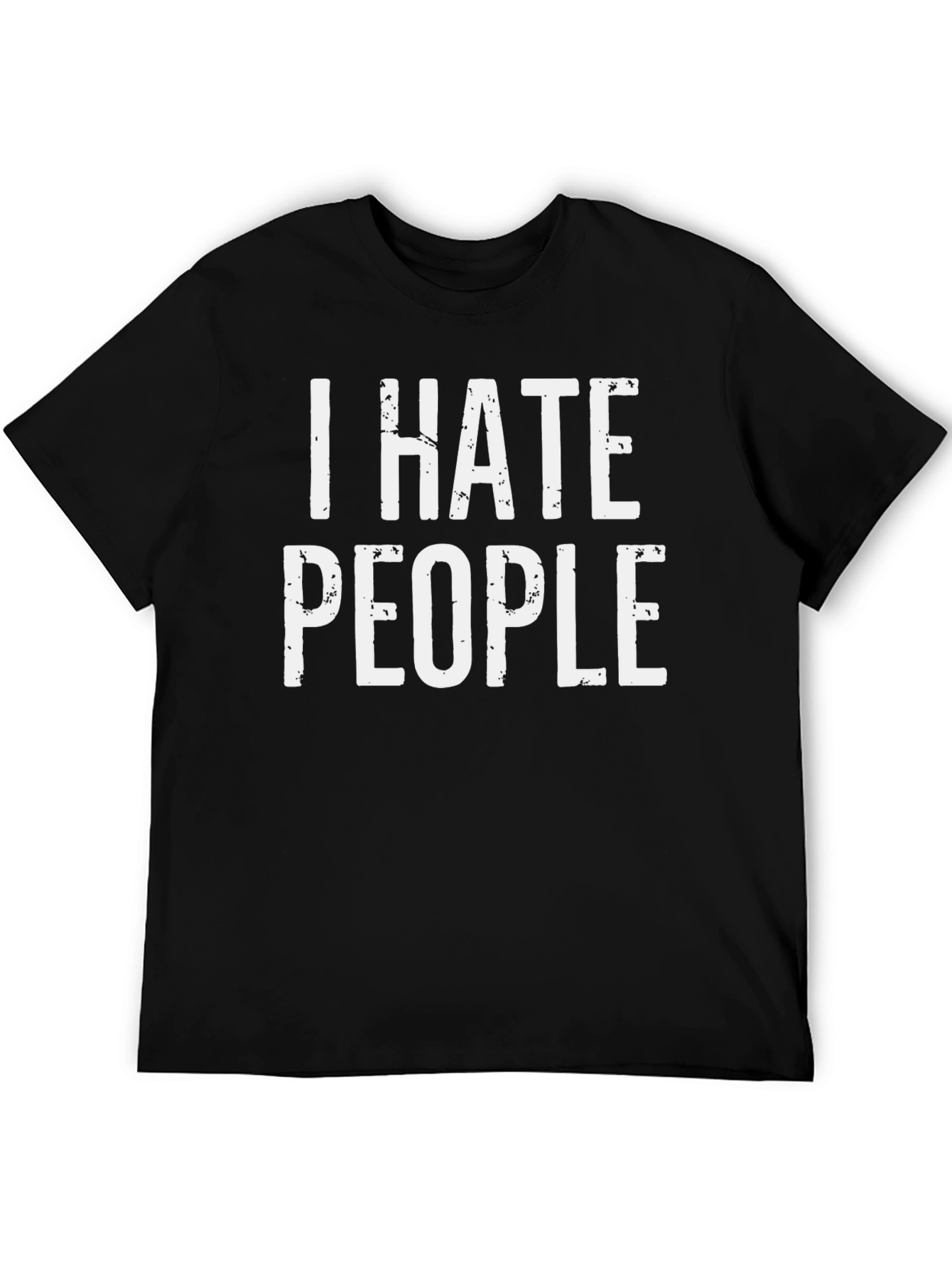 I Hate People Graphic Tee - Black T-Shirt