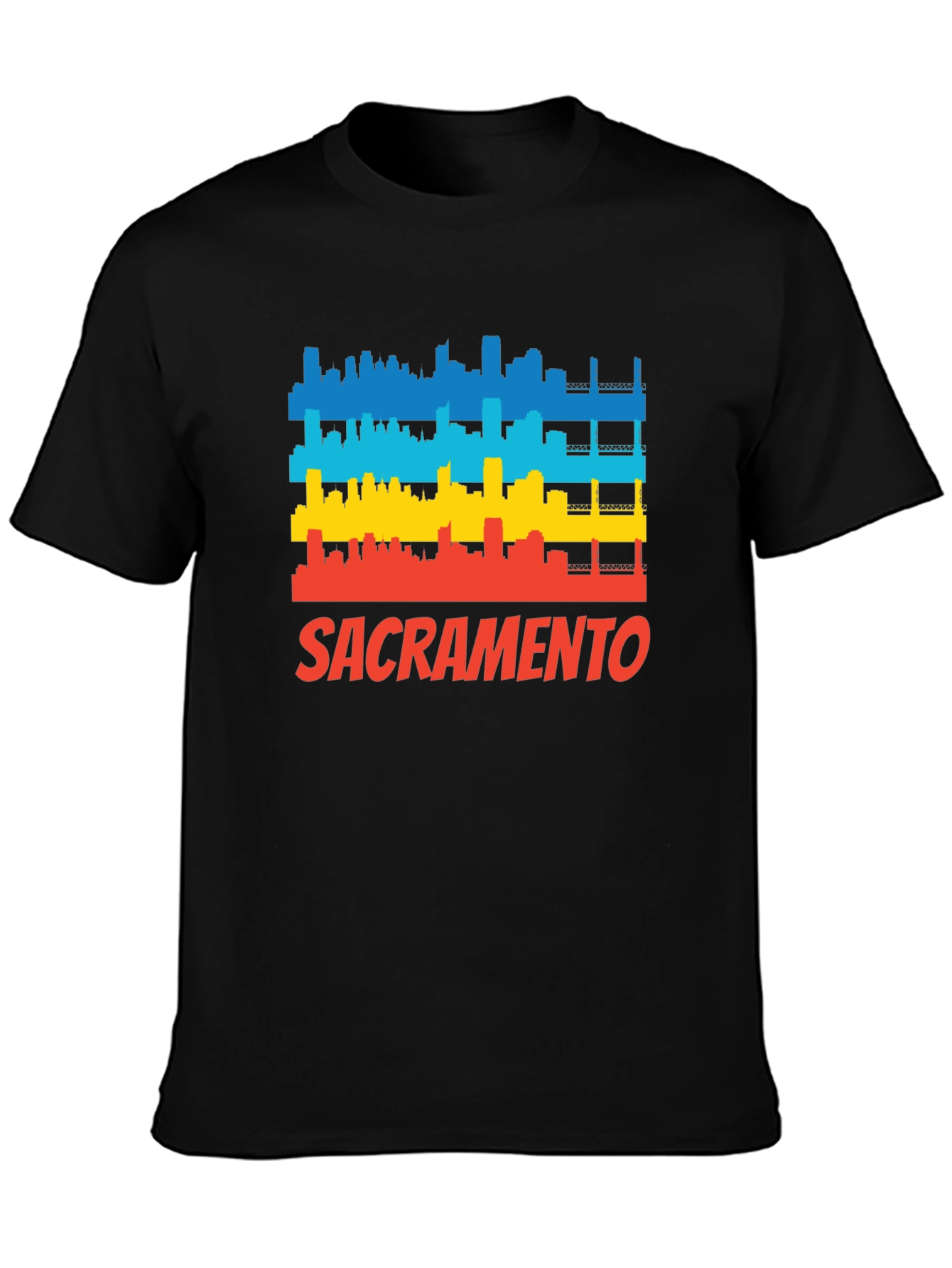 Sacramento Skyline T-Shirt - Bold Graphic Tee