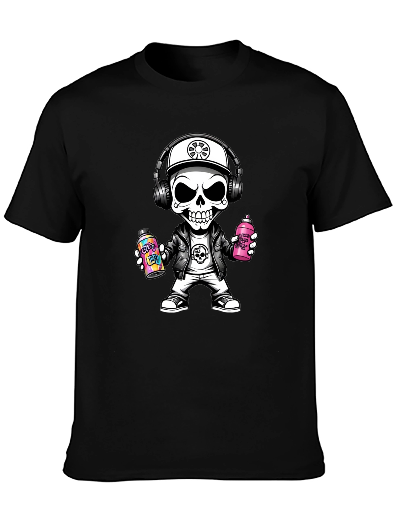 Skull Graffiti Artist T-Shirt - Street Style