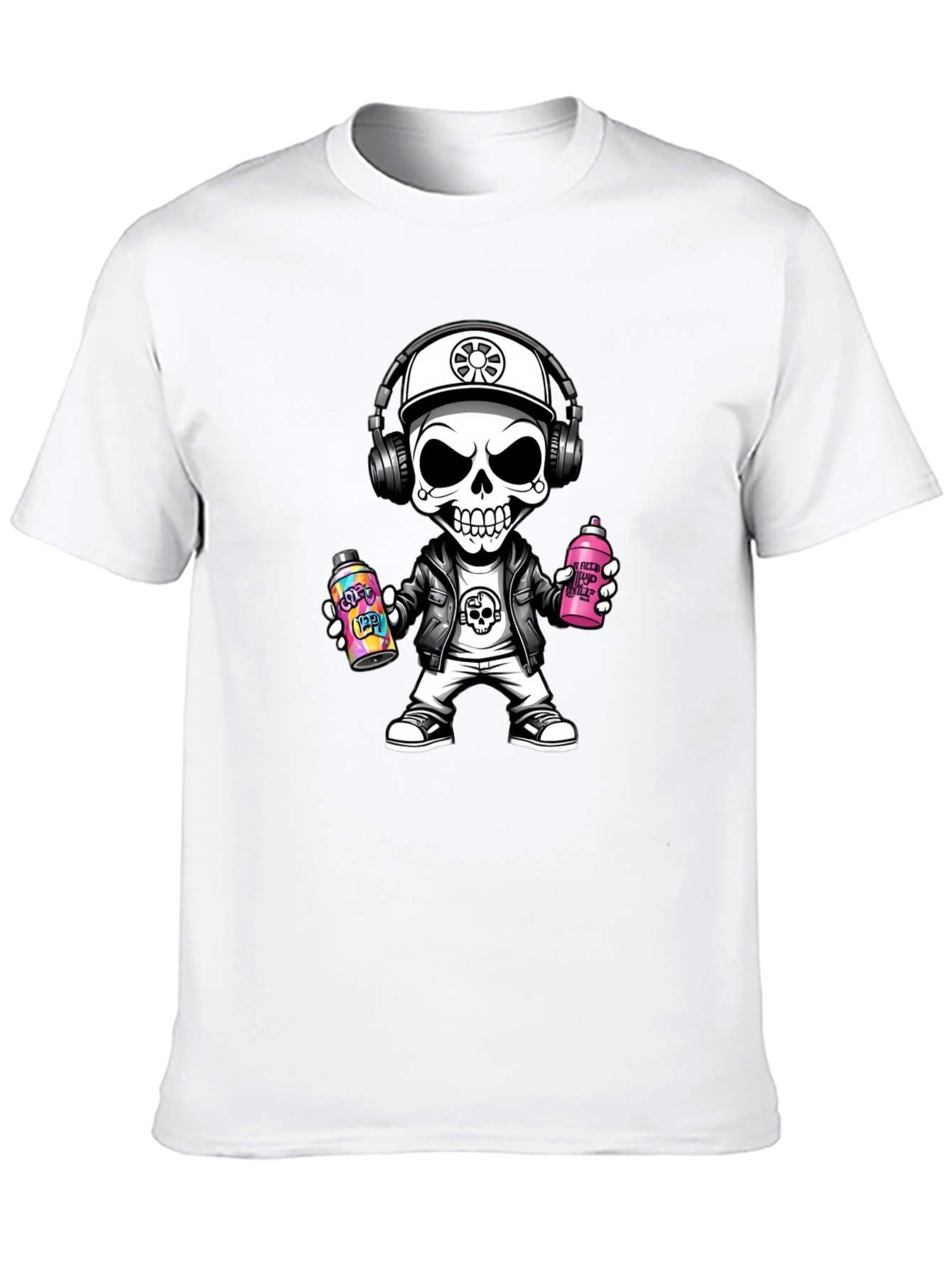 Skull Graffiti Artist T-Shirt - Street Style