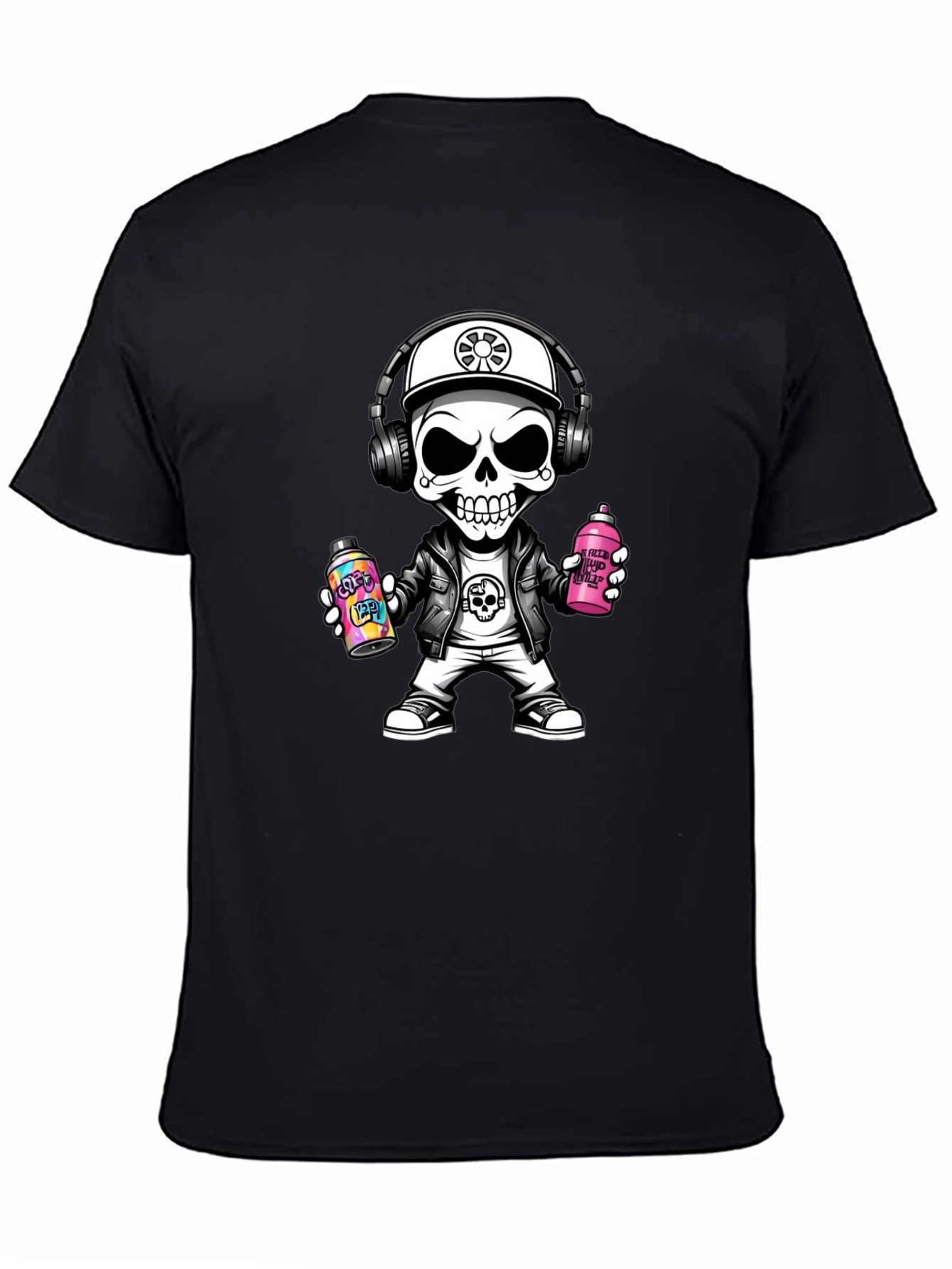 Skull Graffiti Artist T-Shirt - Street Style
