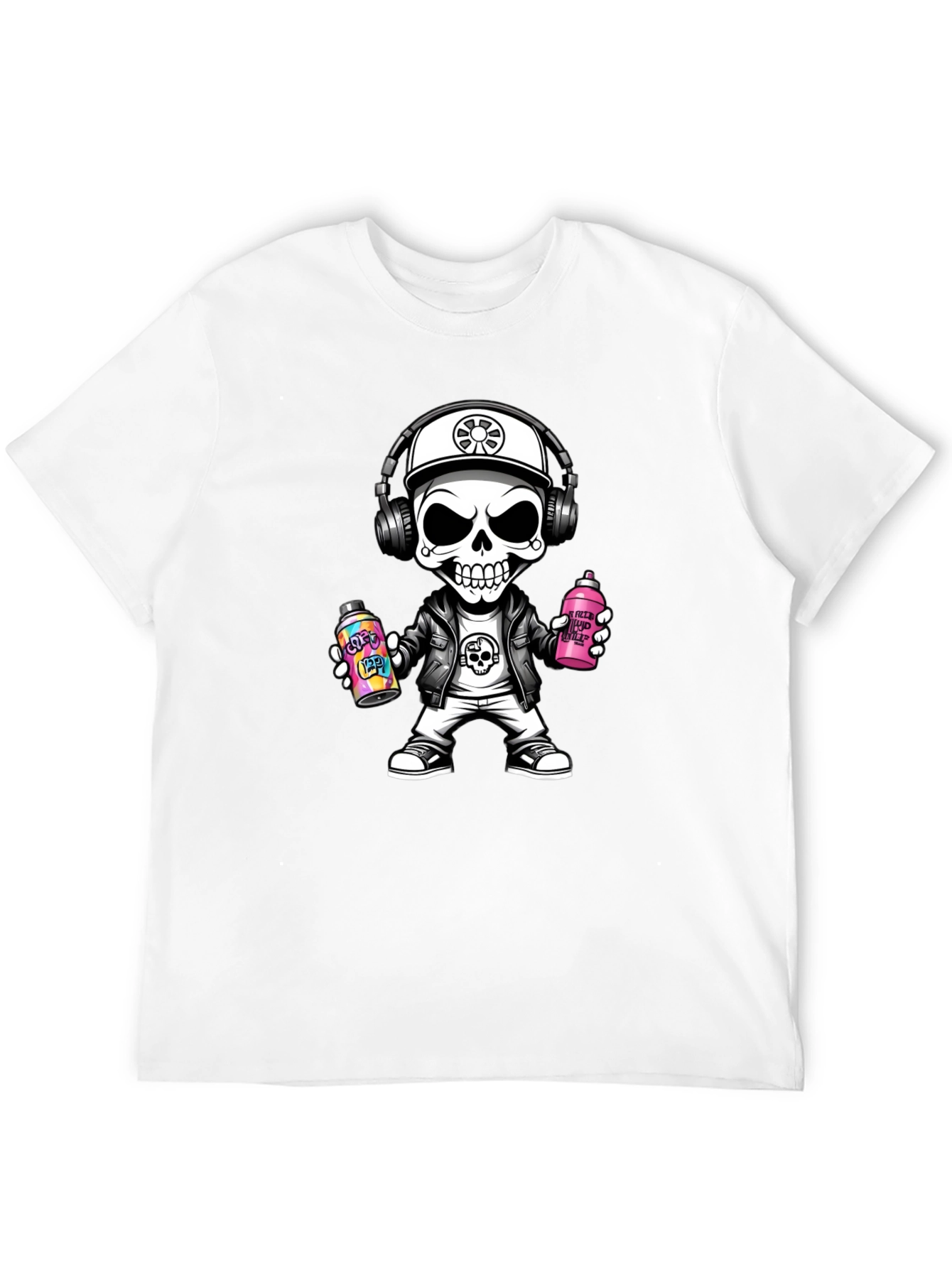 Skull Graffiti Artist T-Shirt - Street Style