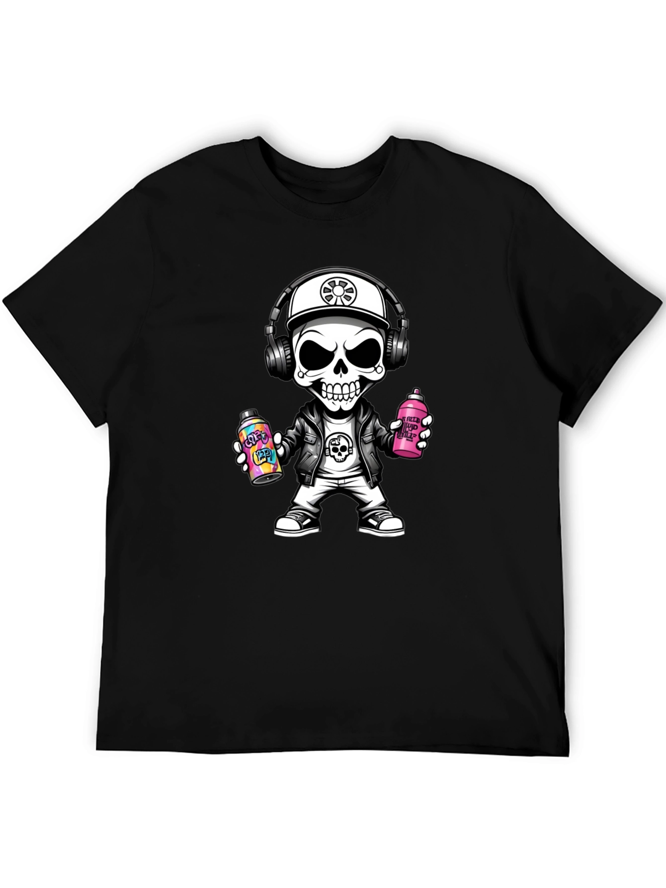 Skull Graffiti Artist T-Shirt - Street Style