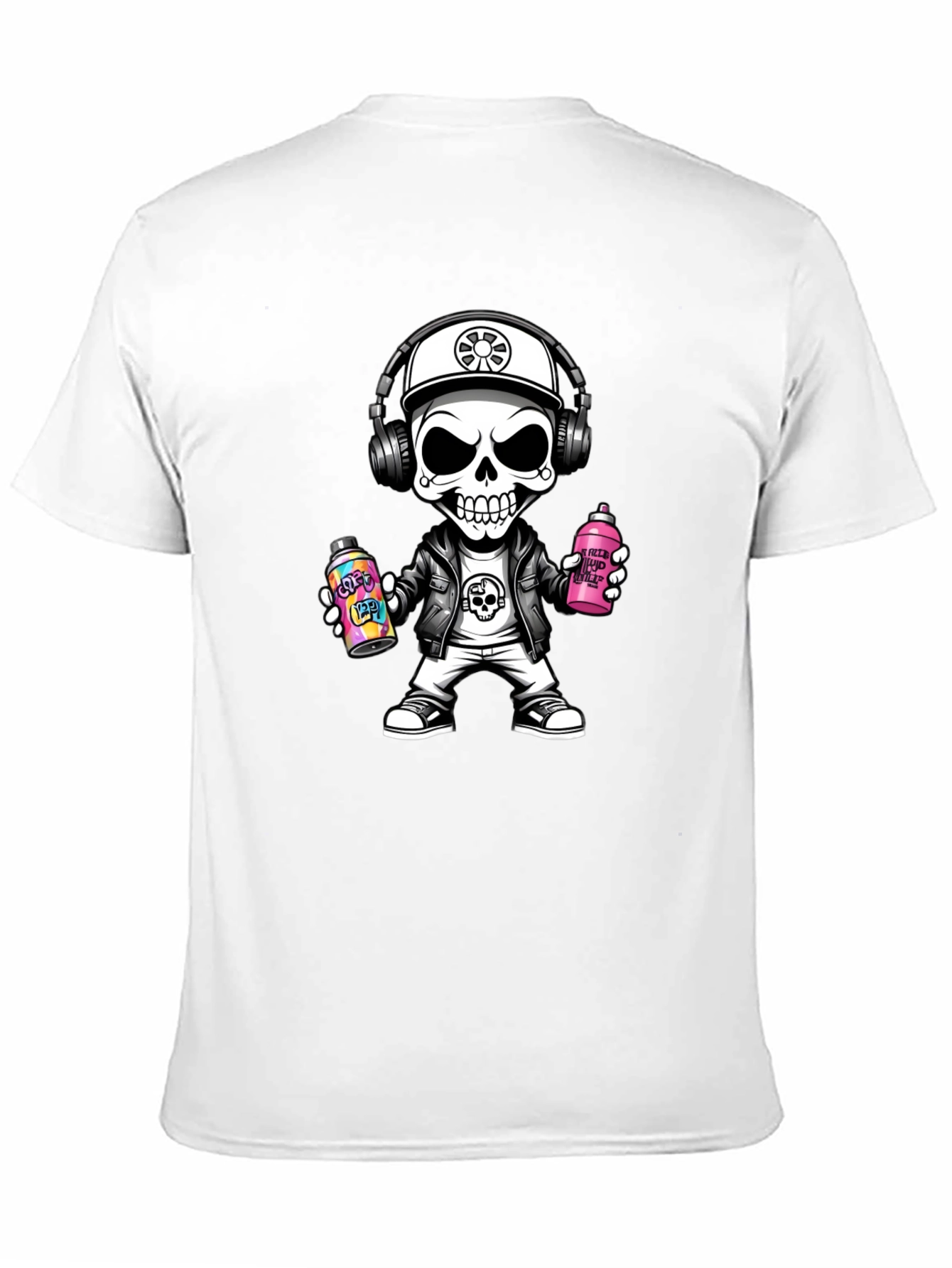 Skull Graffiti Artist T-Shirt - Street Style