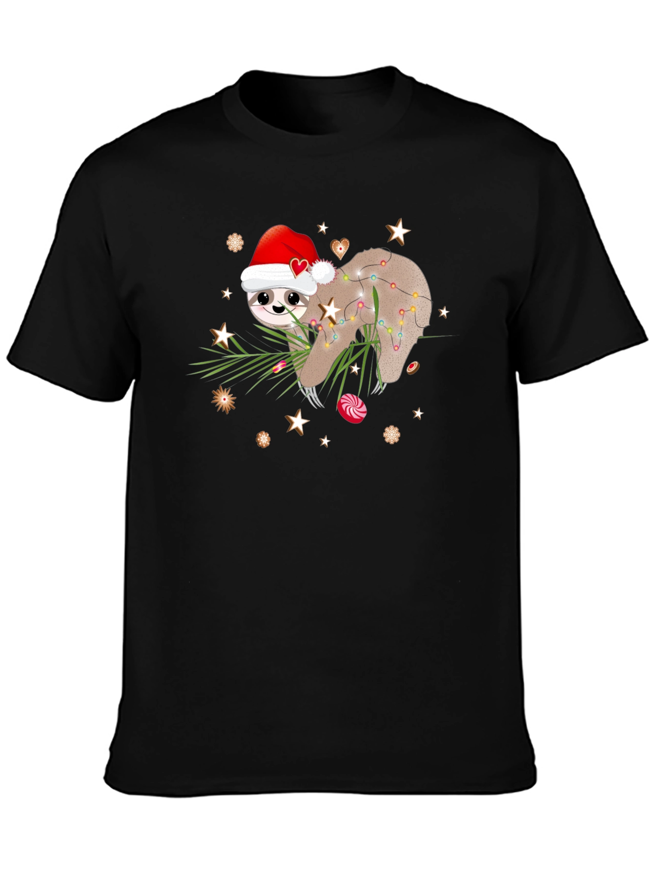 Festive Sloth Christmas T-Shirt
