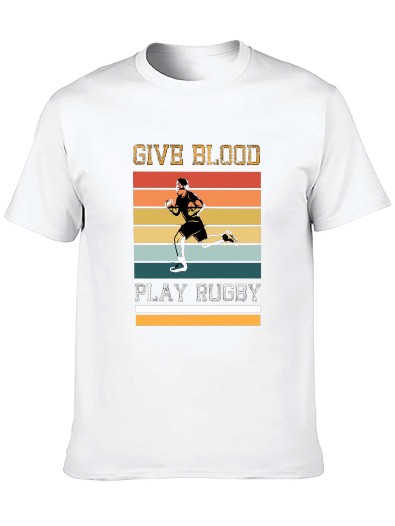 Give Blood Play Rugby Graphic Tee