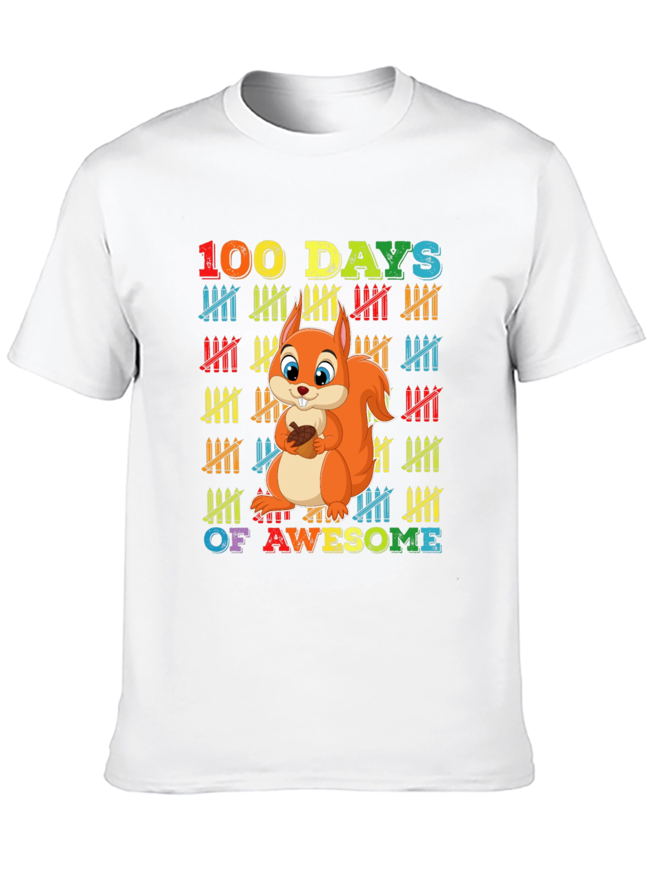 100 Days of Awesome Squirrel T-Shirt
