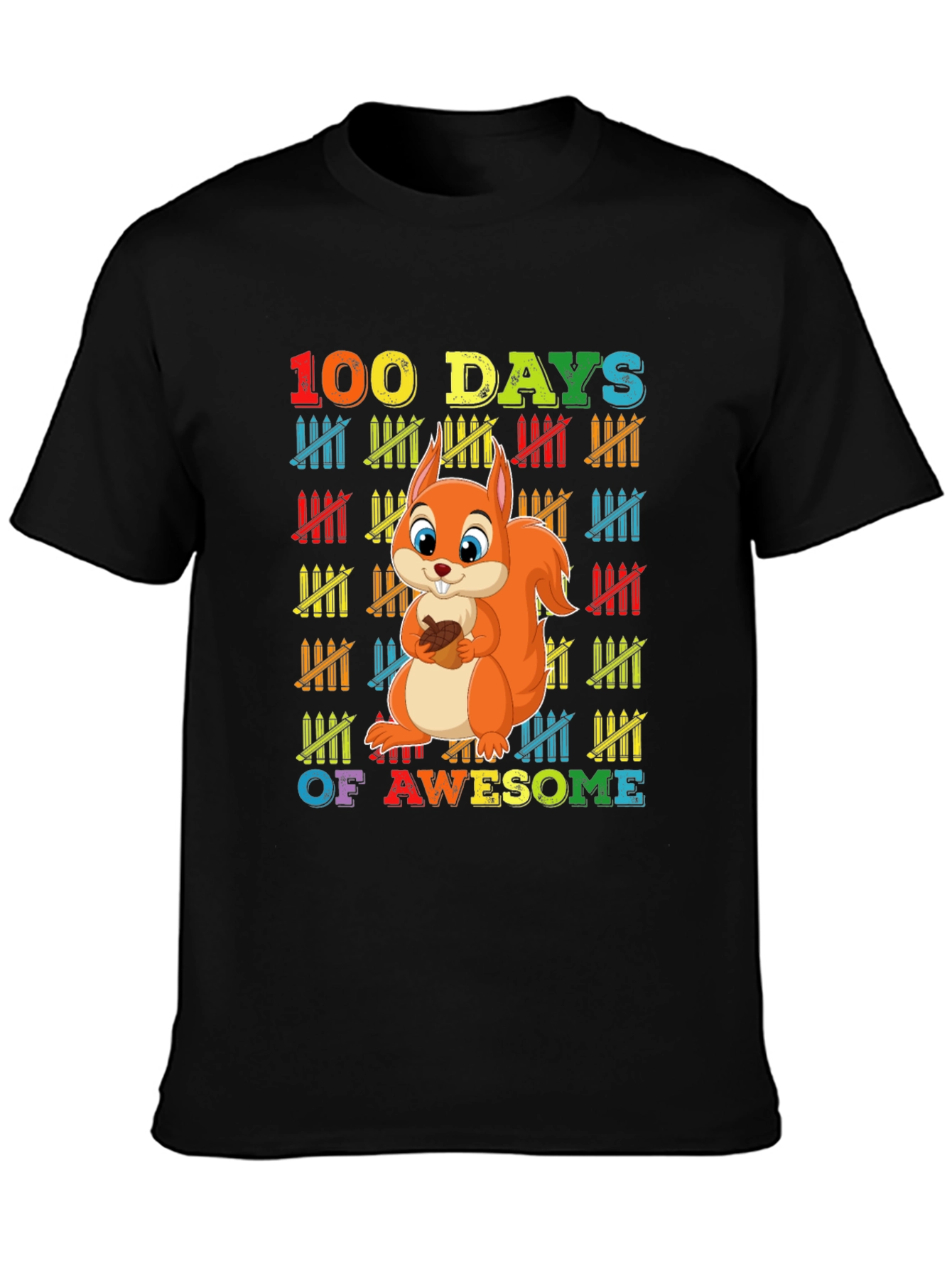 100 Days of Awesome Squirrel T-Shirt