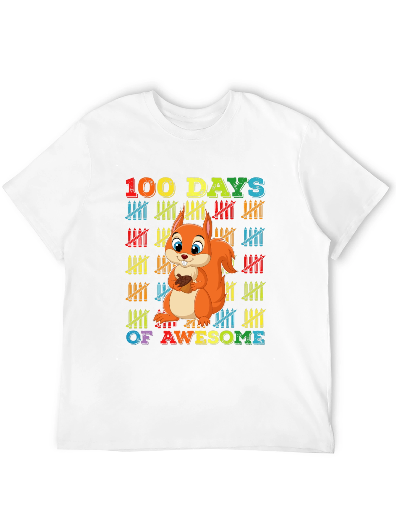 100 Days of Awesome Squirrel T-Shirt