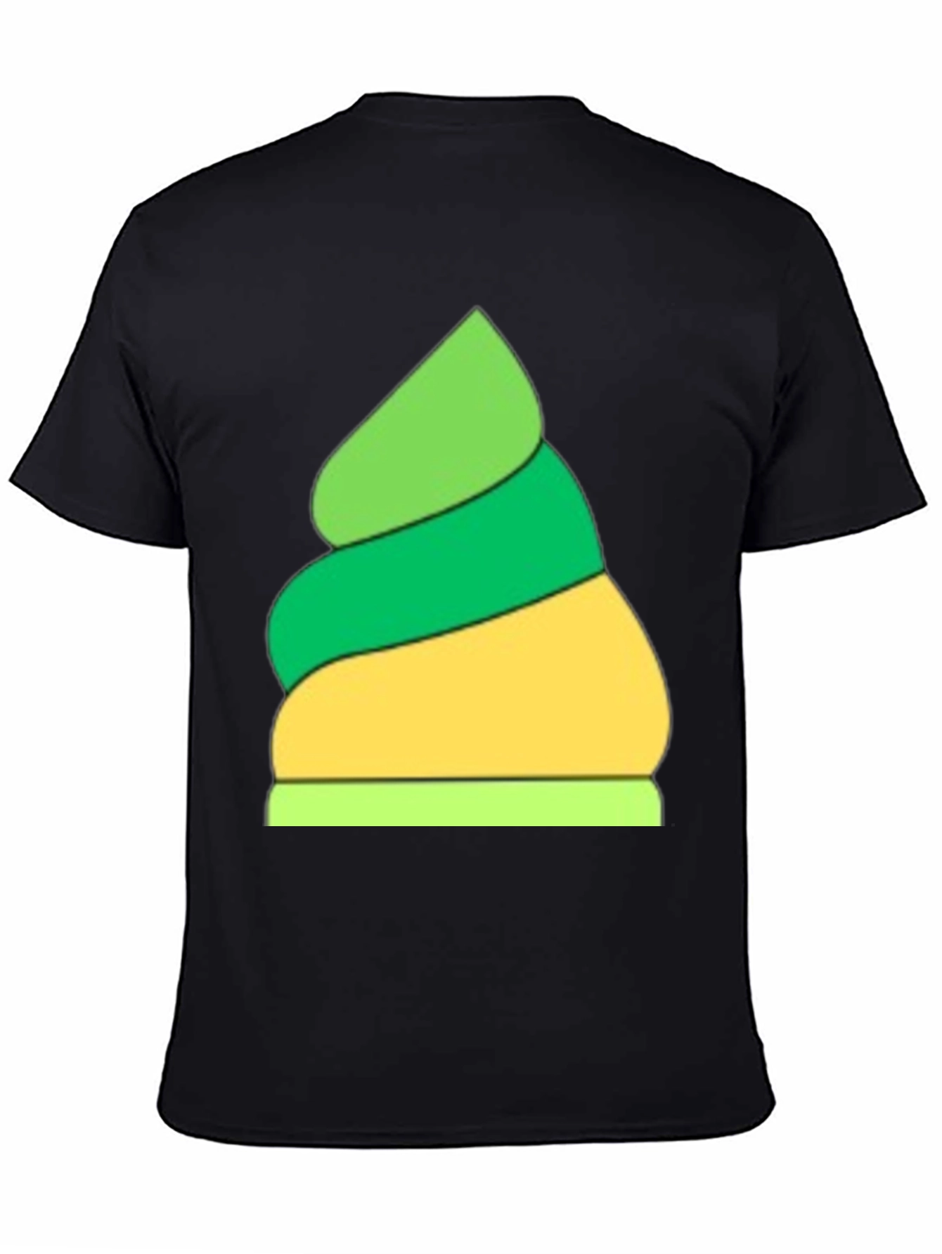 Emoji Ice Cream Graphic Tee - Black