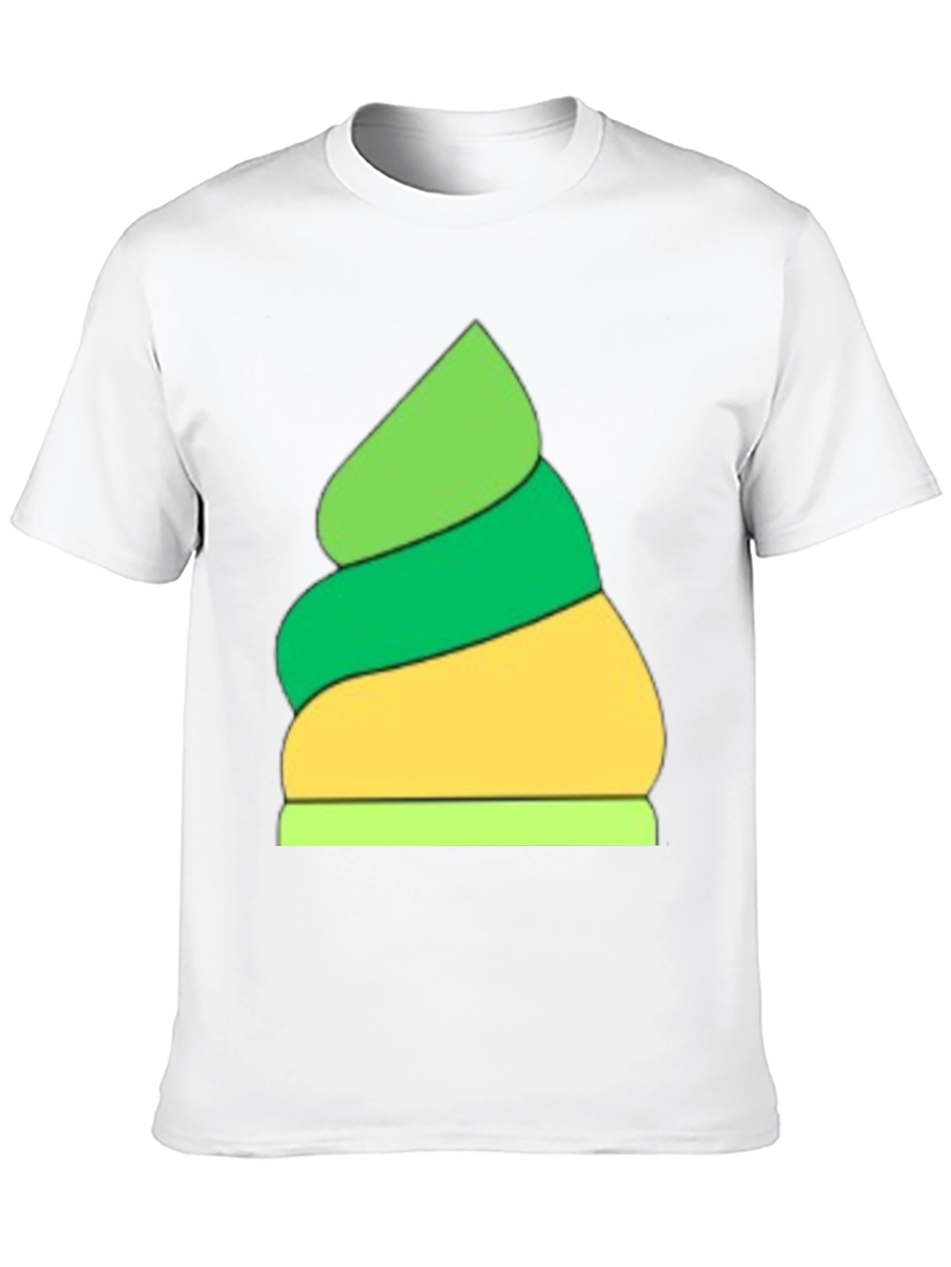 Emoji Ice Cream Graphic Tee - Black