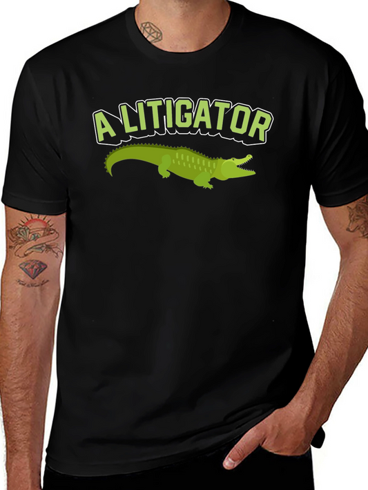 A Litigator Alligator T-Shirt - Funny Lawyer Tee