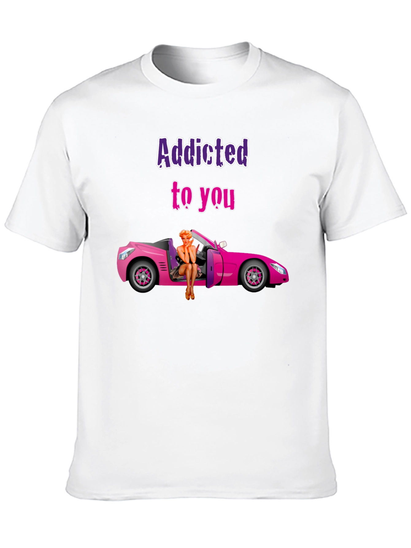 Addicted to You Graphic T-Shirt - Novelty Tee