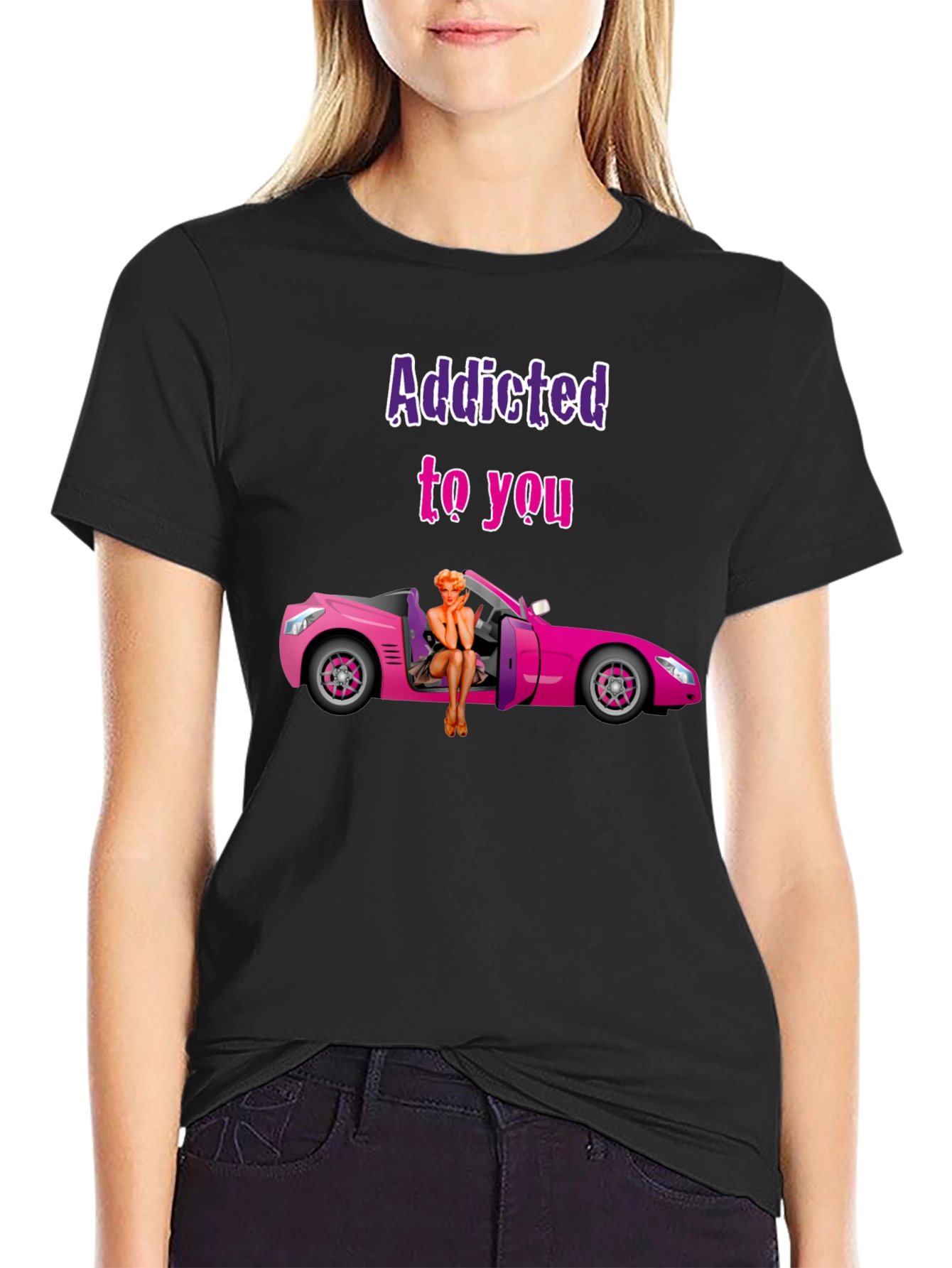 Addicted to You Graphic T-Shirt - Novelty Tee