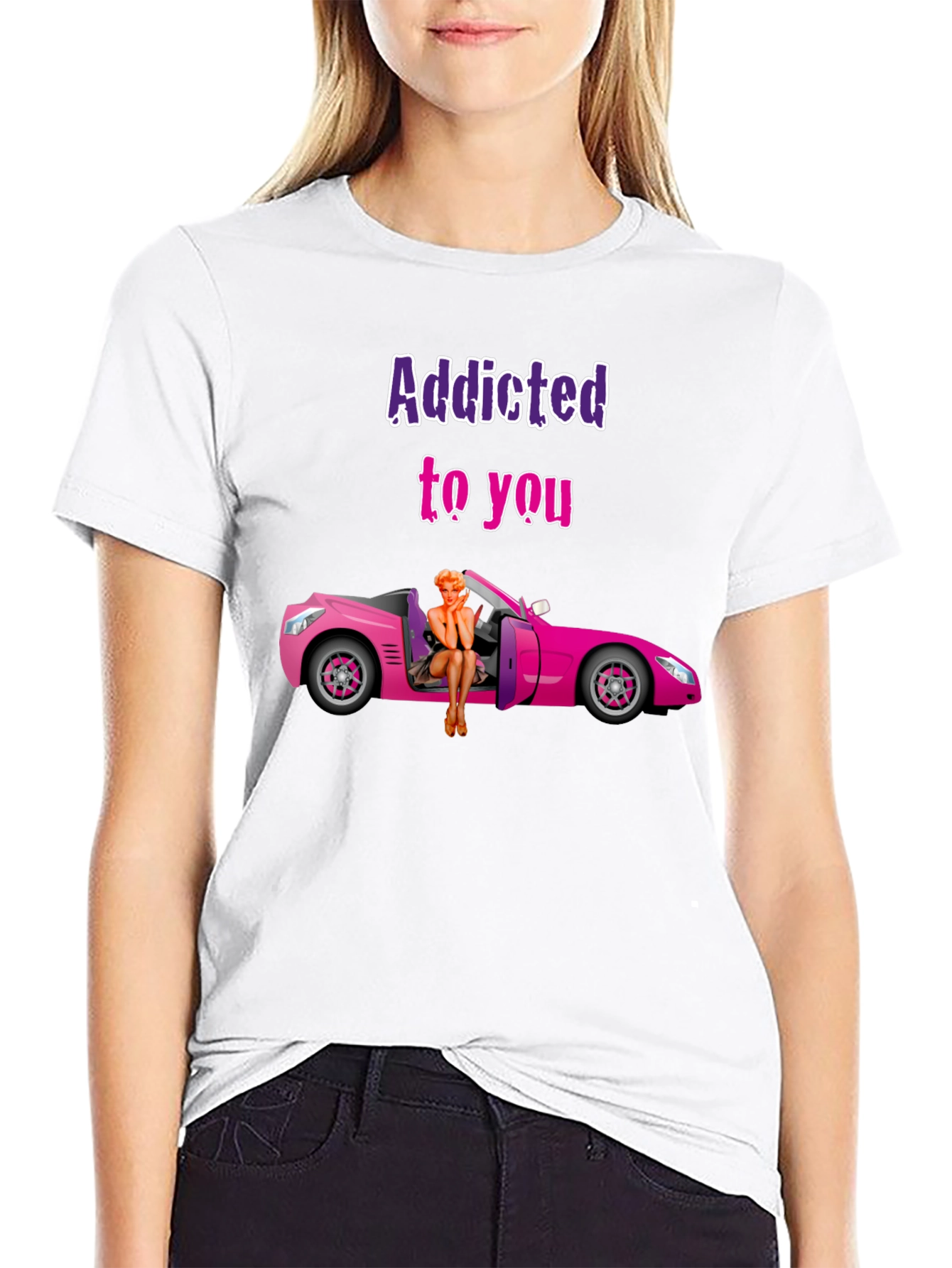 Addicted to You Graphic T-Shirt - Novelty Tee