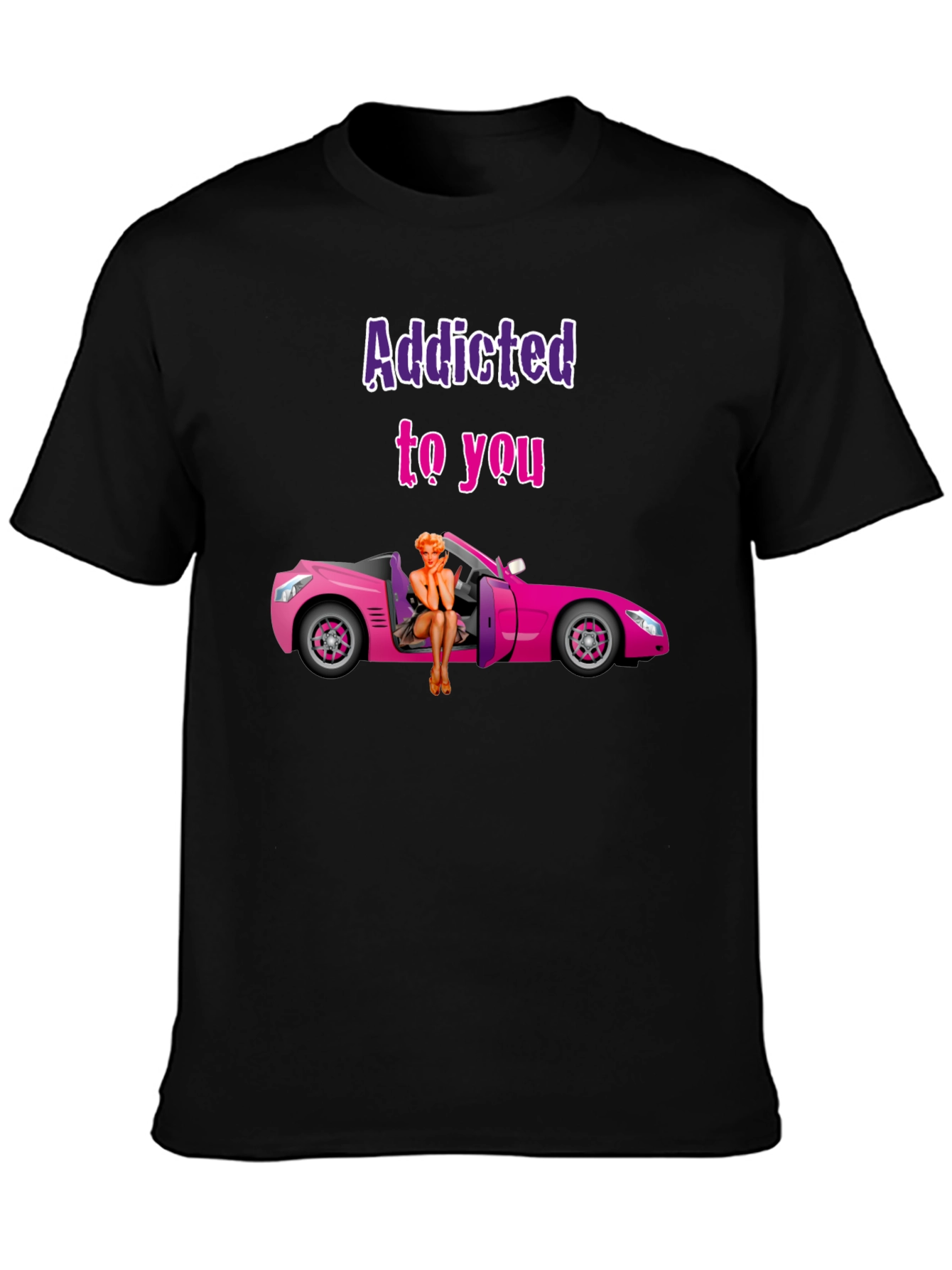 Addicted to You Graphic T-Shirt - Novelty Tee