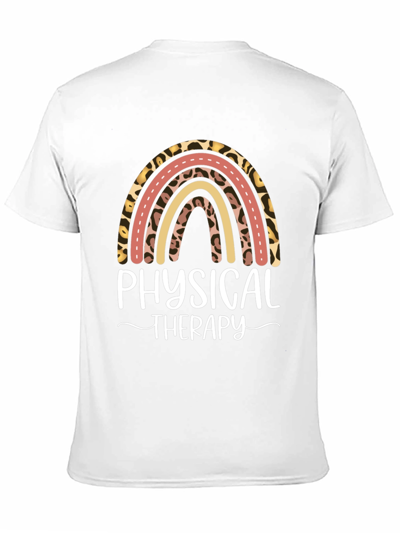 Physical Therapy Leopard Rainbow T-Shirt