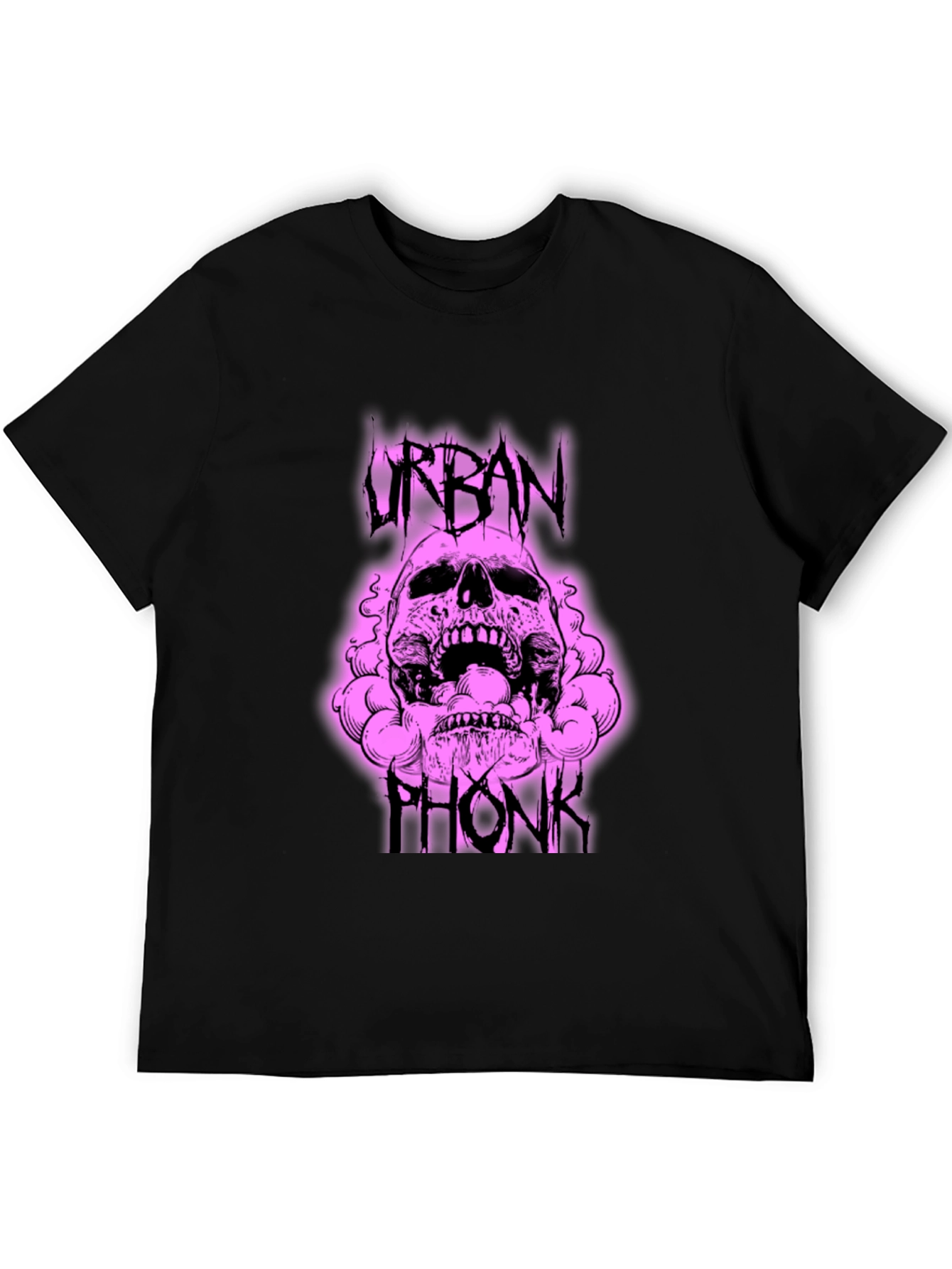 Urban Phonk Graphic Tee - Skull Design