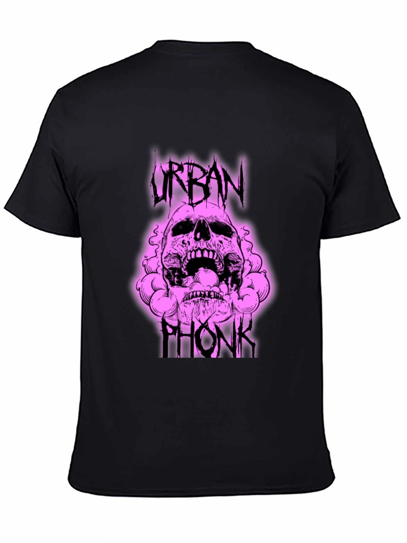 Urban Phonk Graphic Tee - Skull Design