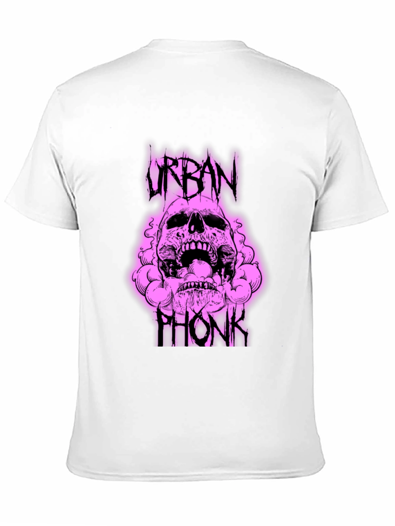 Urban Phonk Graphic Tee - Skull Design