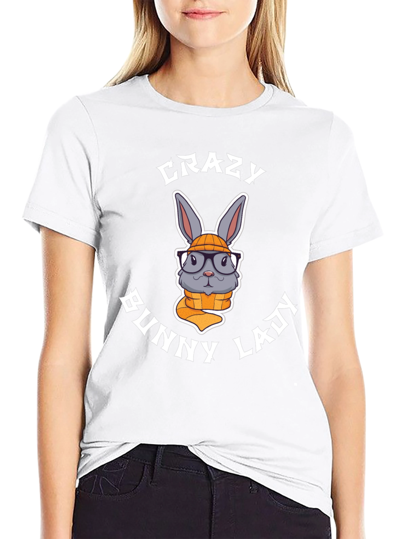 Crazy Bunny Lady T-Shirt