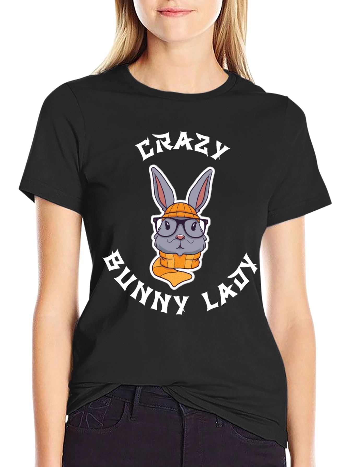 Crazy Bunny Lady T-Shirt