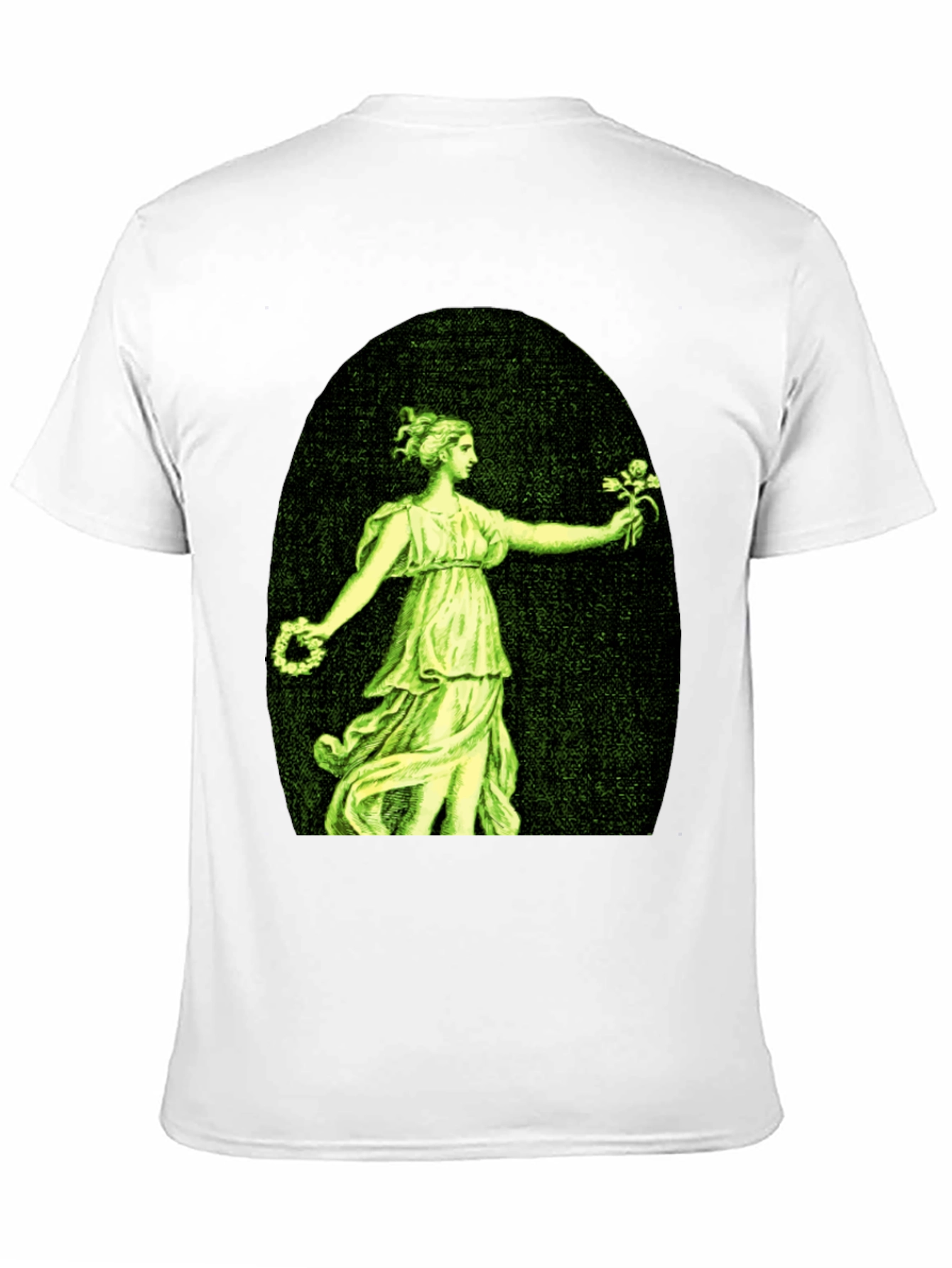 Woman with Flowers Graphic T-Shirt