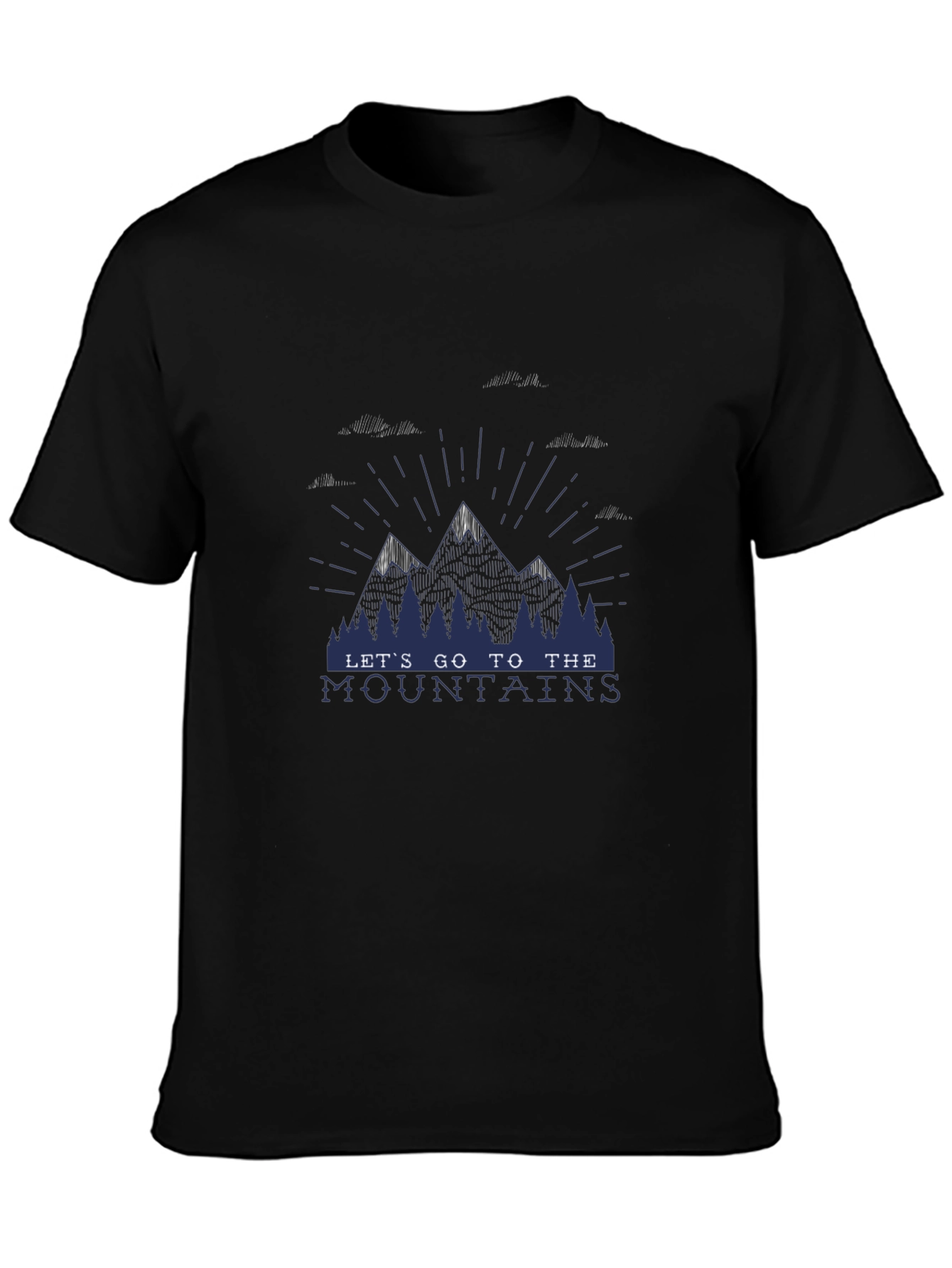 Lets Go To The Mountains Graphic T-Shirt